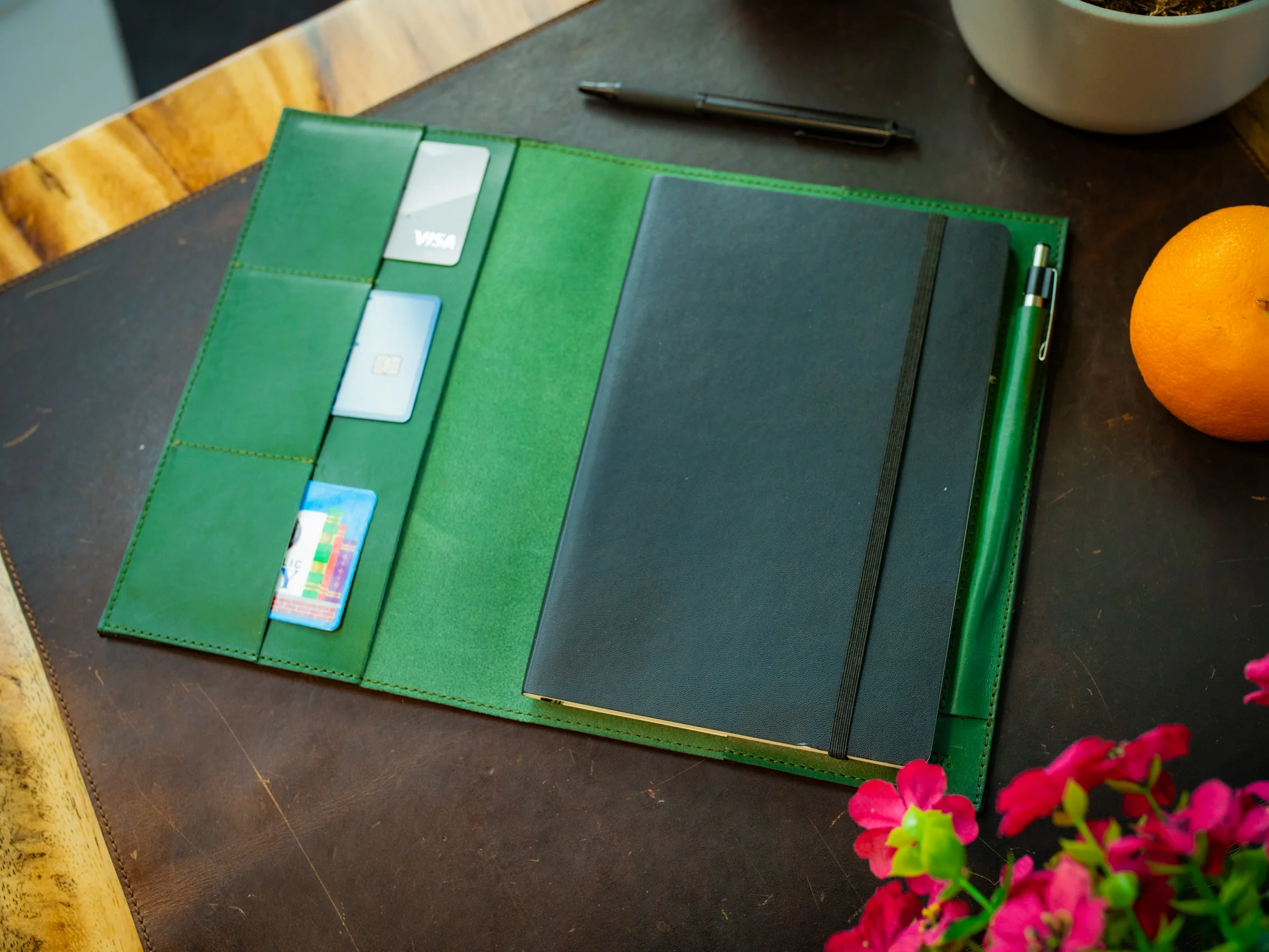 Leather Journal Folio Leuchtturm1917 - Emerald Green - Image 3