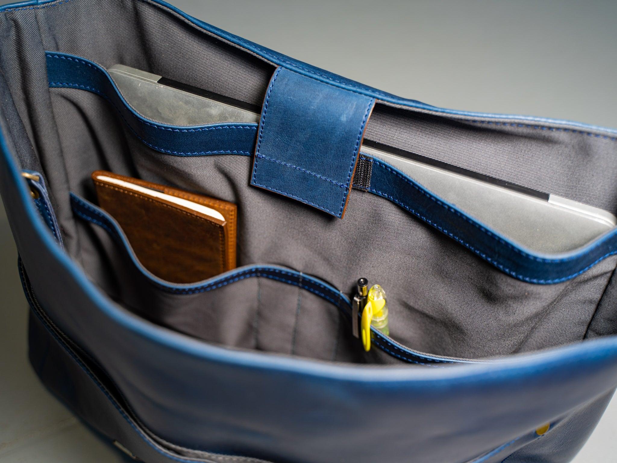 Leather Man Work Bag - Tan - Image 6