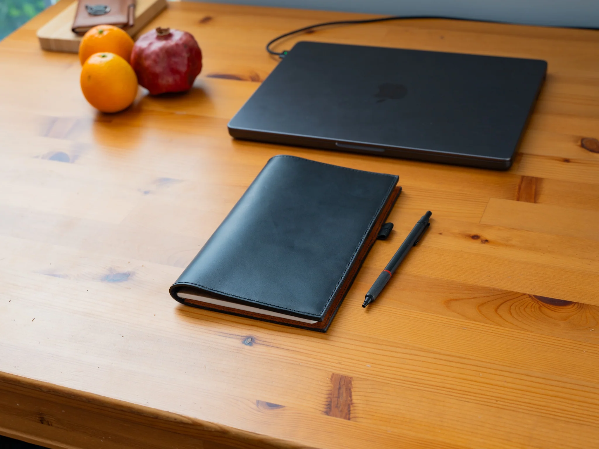 Leather Moleskine Journal Case - Black - Image 4
