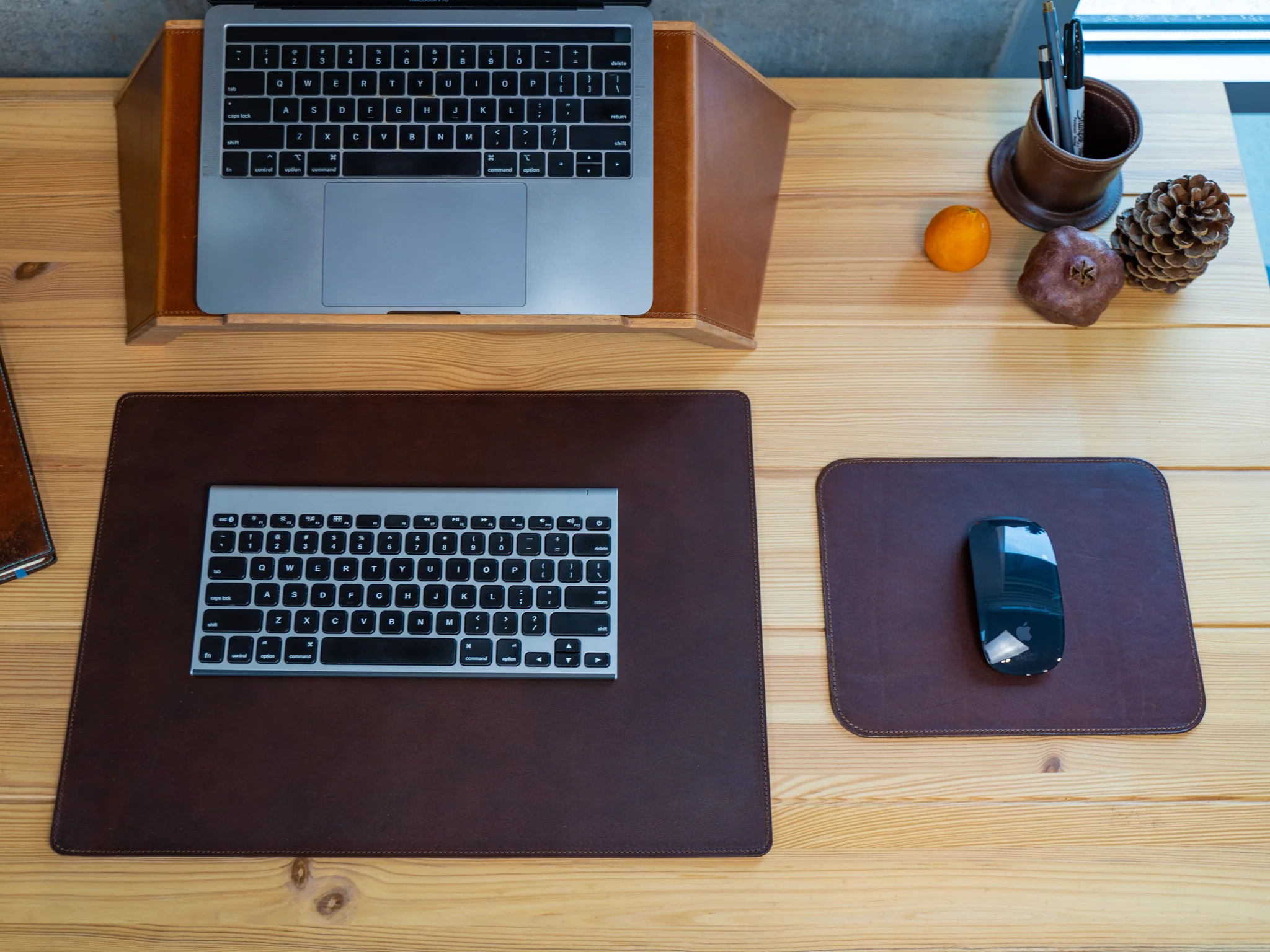 Leather Mouse Pad - Chestnut - Image 2