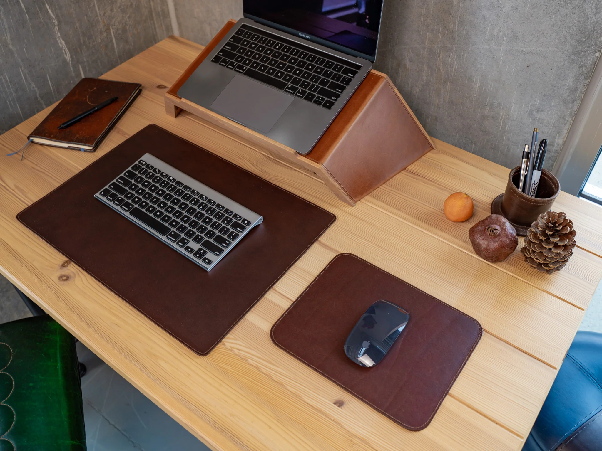Leather Mouse Pad - Chestnut - Image 3