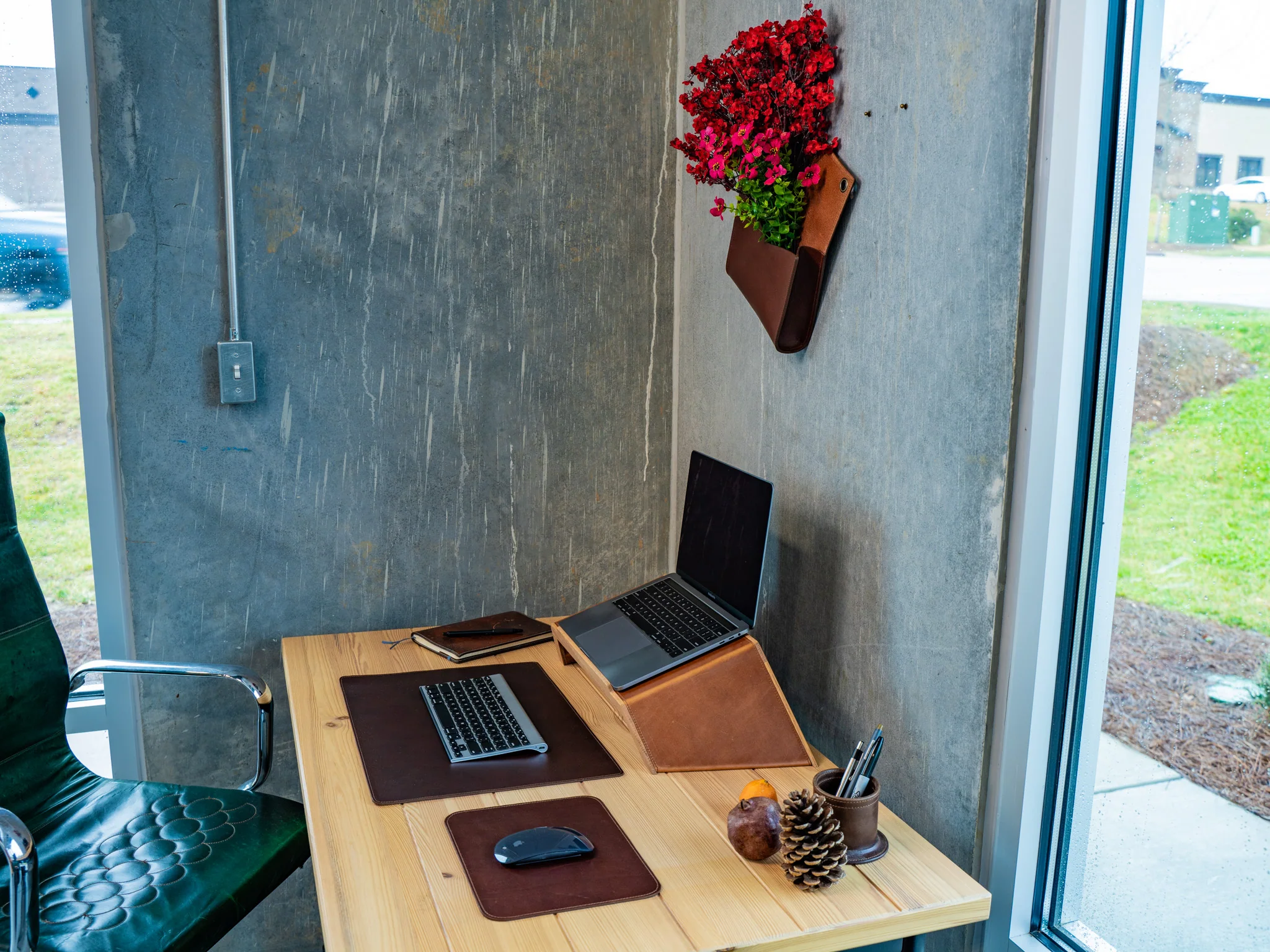 Leather Mouse Pad - Chestnut - Image 4