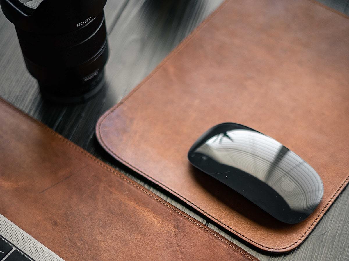 Leather Mouse Pad Milwaukee - Natural - Image 2