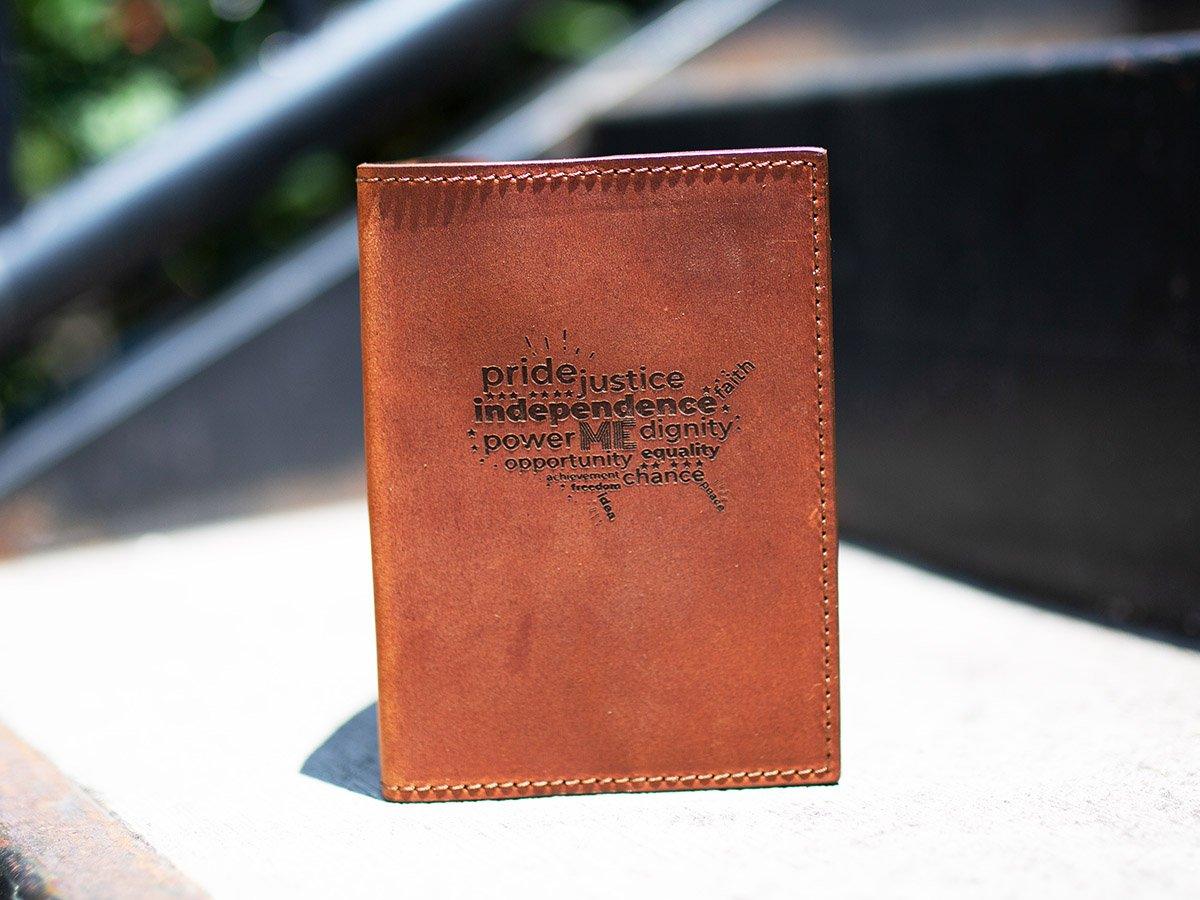 Leather Passport Holder With Engraving - Image 3