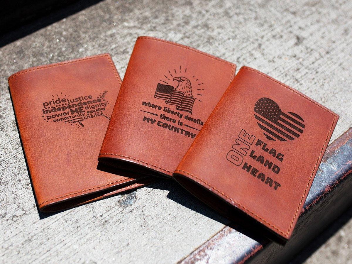 Leather Passport Holder With Engraving - Image 5