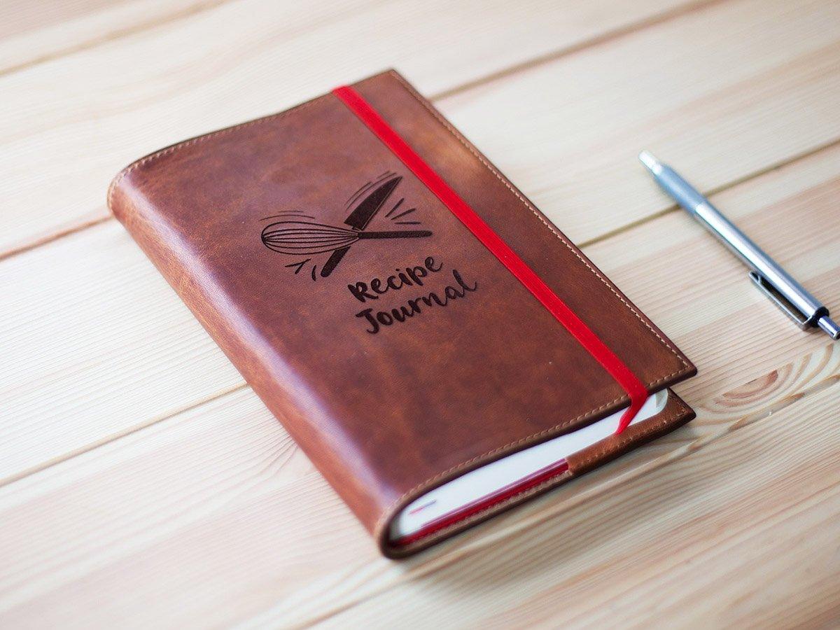 Leather Recipe Journal / Recipe Notebook Milwaukee - Natural - Image 2