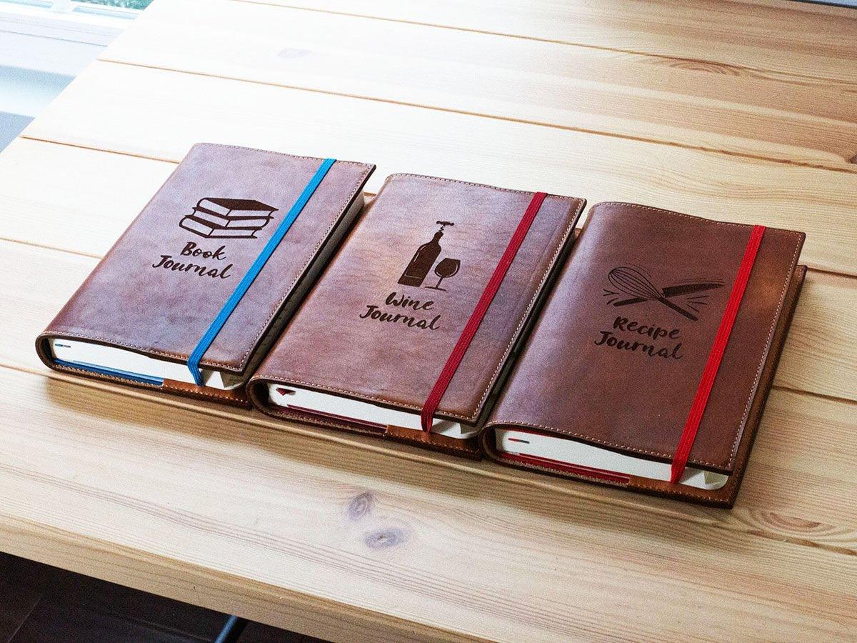 Leather Recipe Journal / Recipe Notebook Milwaukee - Natural - Image 4