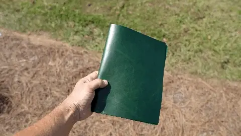 Milwaukee Leather Simple Menu Cover - Green Moss