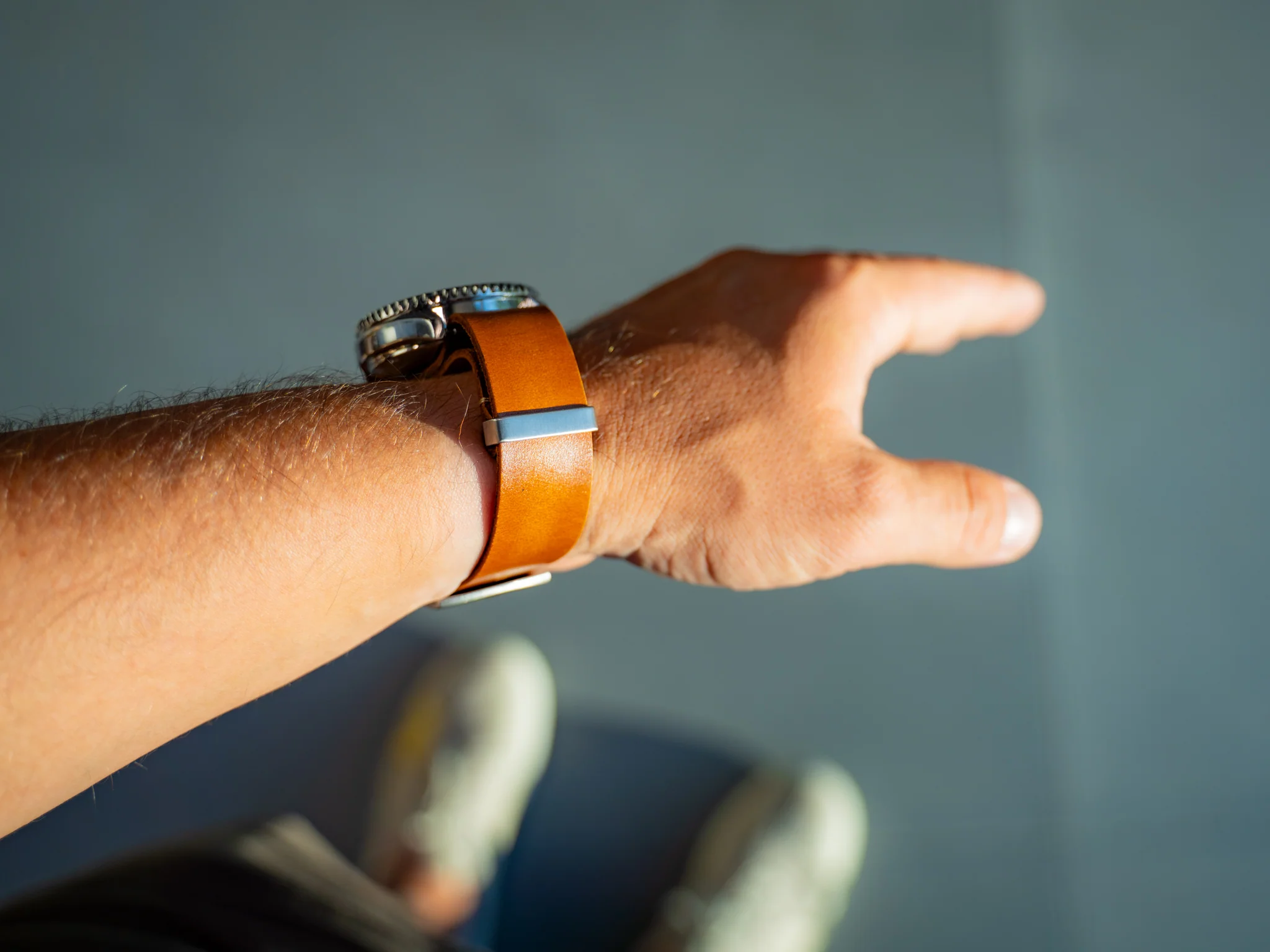 Leather Watch Band 1 piece - Natural - Image 6