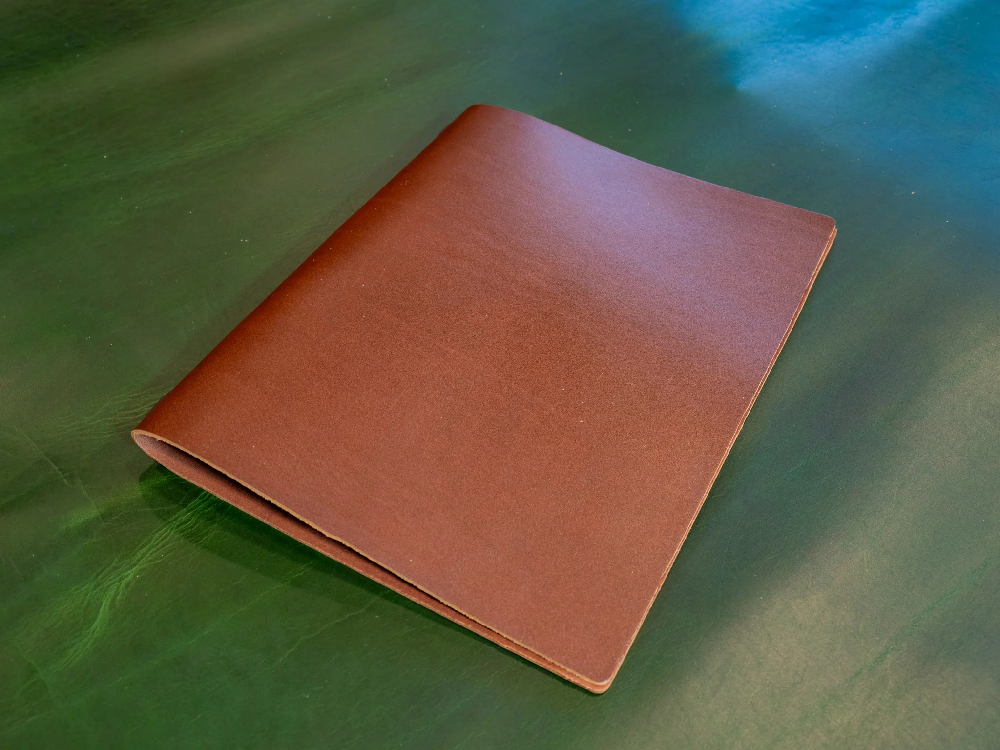 MEXICAN LEATHER SIMPLE MENU COVER - Chestnut - Image 5
