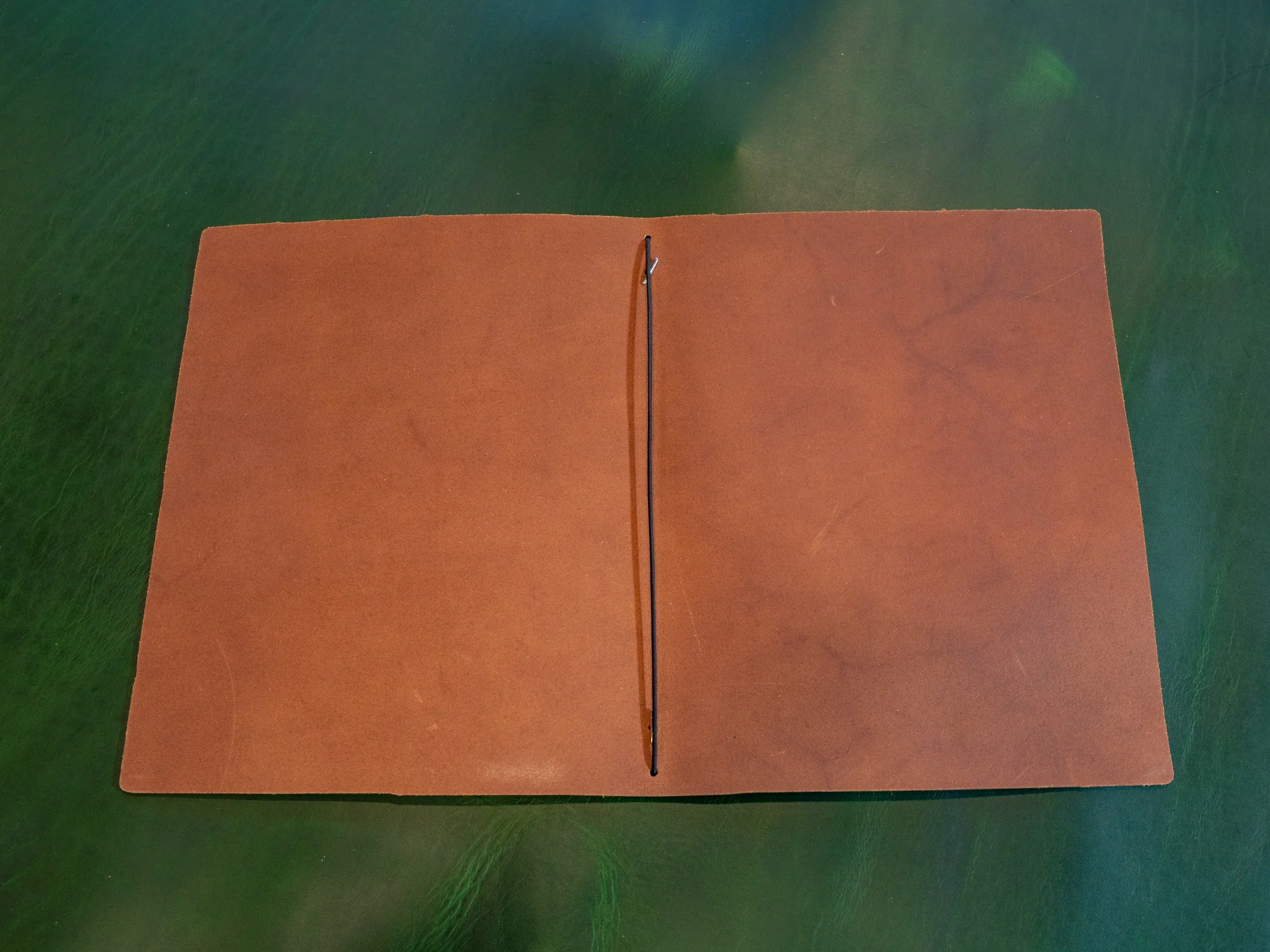 MEXICAN LEATHER SIMPLE MENU COVER - Chestnut - Image 6
