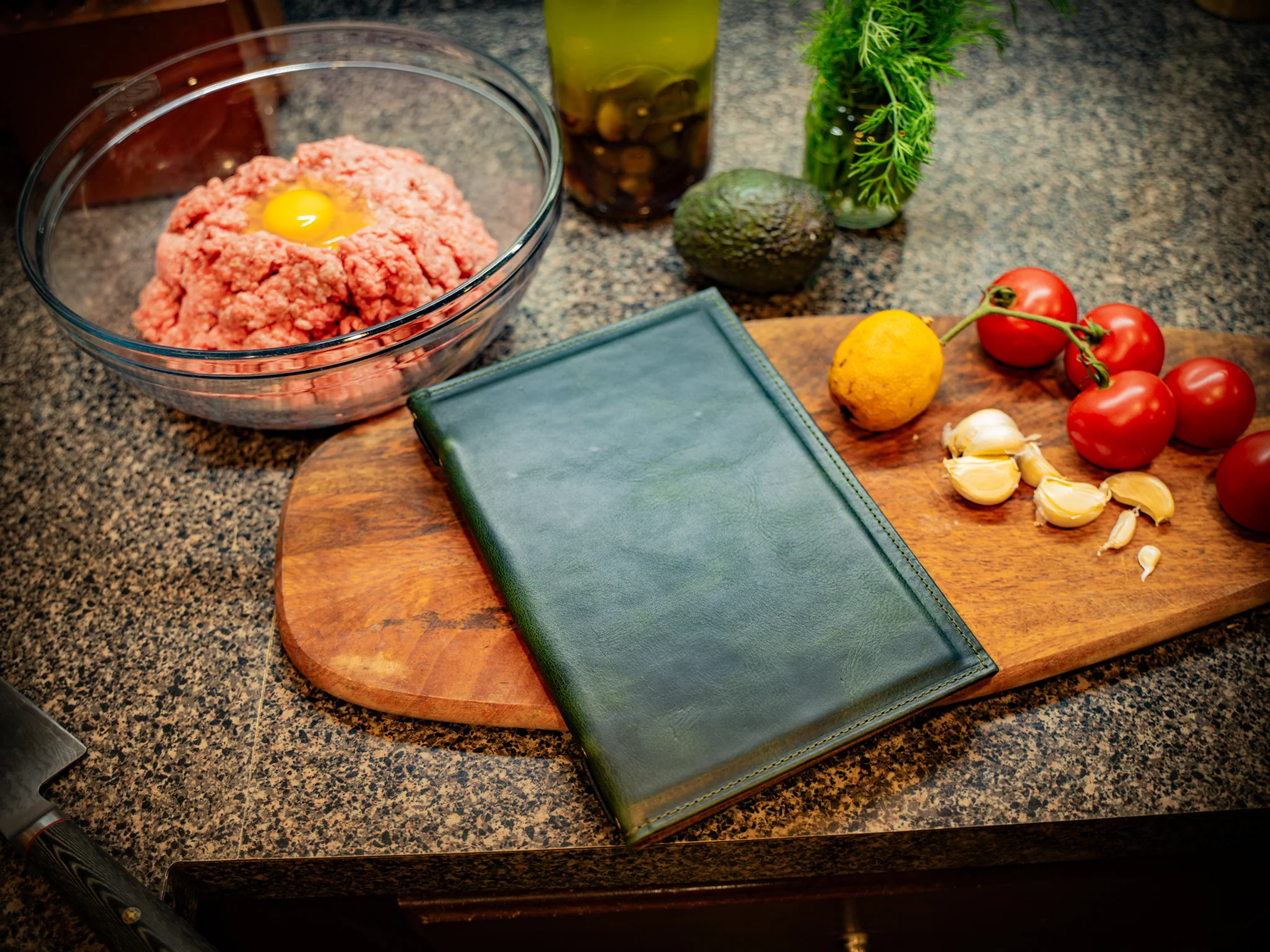 Hard Cover Menu - Green - Image 3