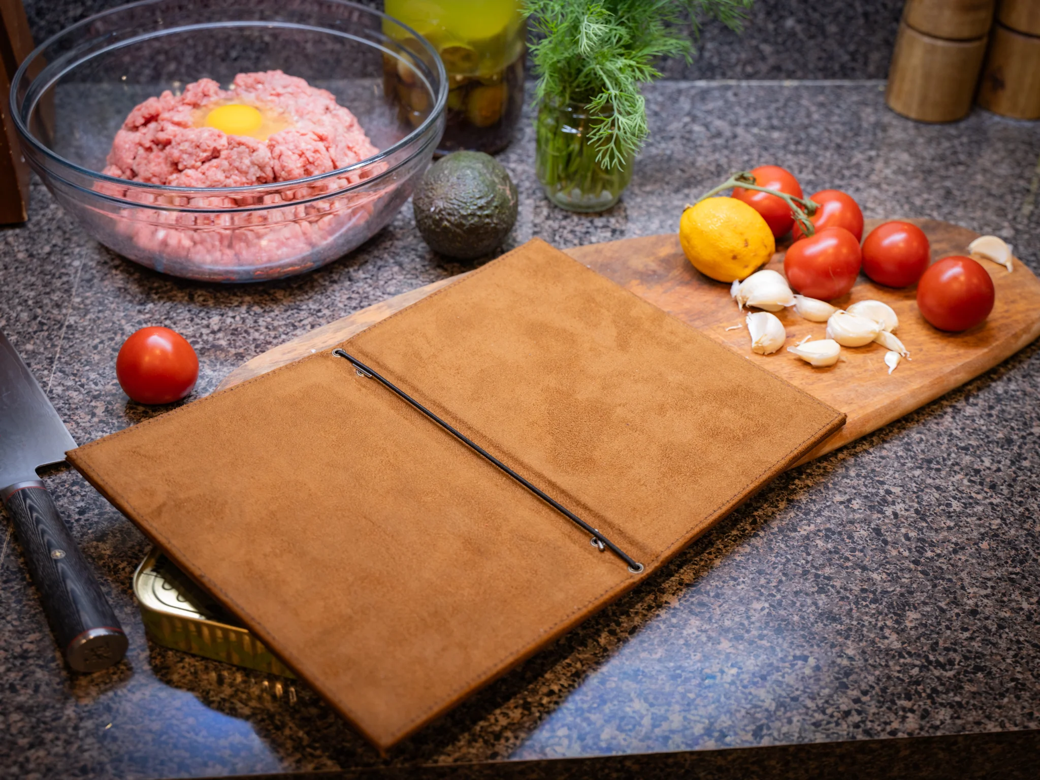 Hard Cover Menu - Green - Image 2
