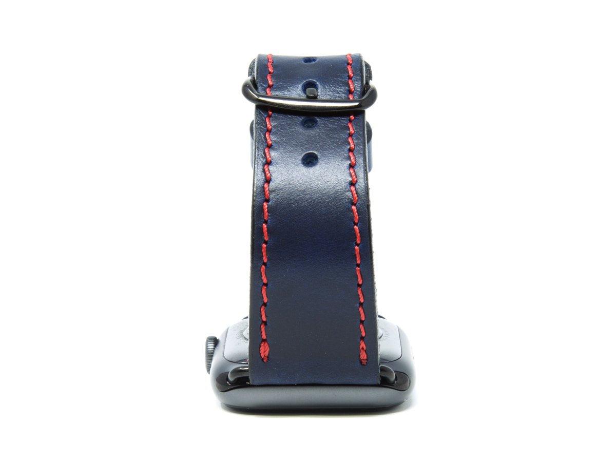 Milwaukee Leather Apple Watch Band - Blue - Image 2