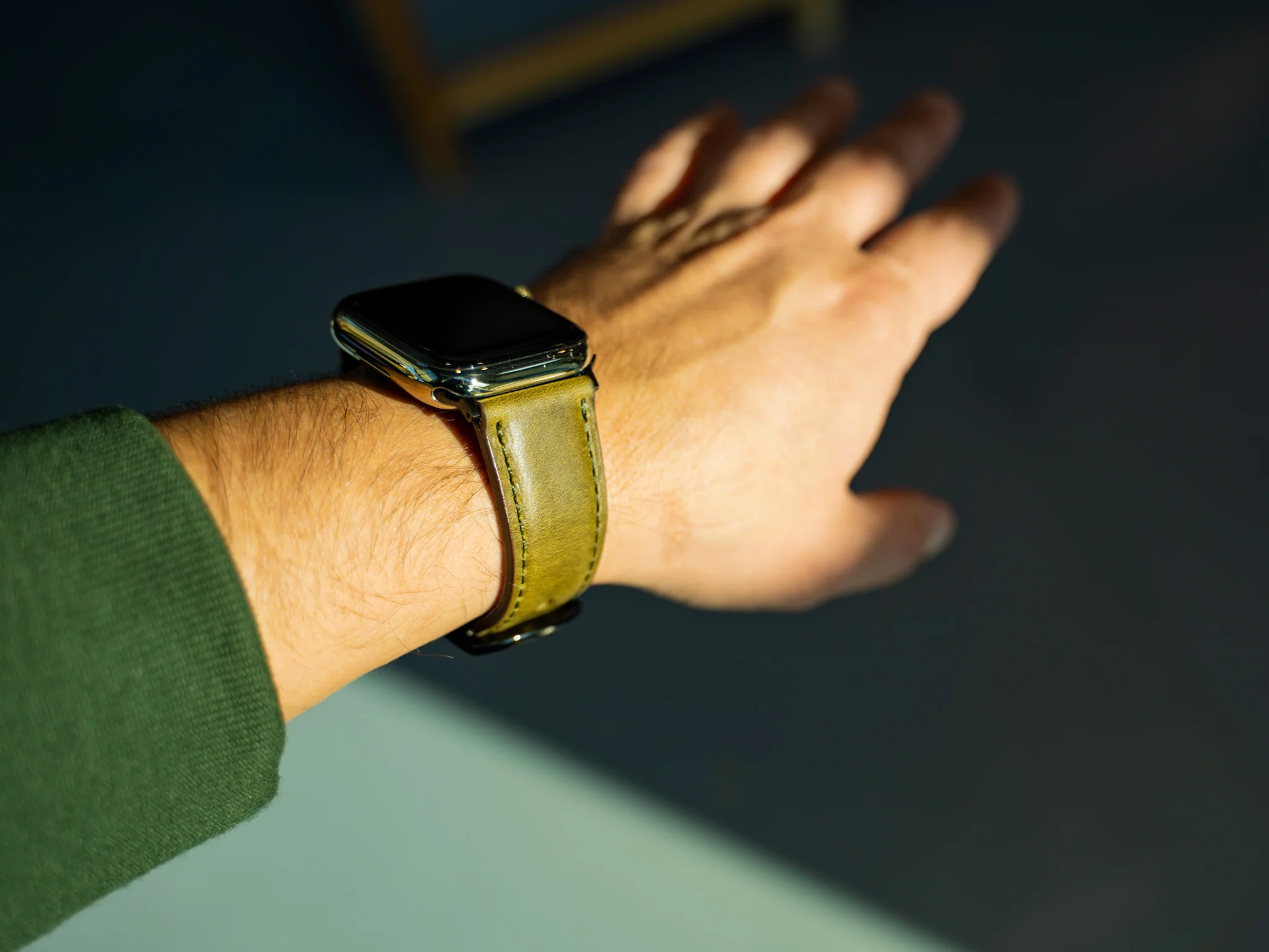 Milwaukee Leather Apple Watch Band - Olive - Image 2