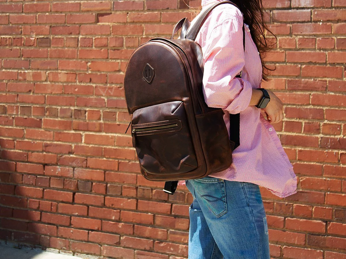 Milwaukee Leather Backpack City - Chestnut - Image 4