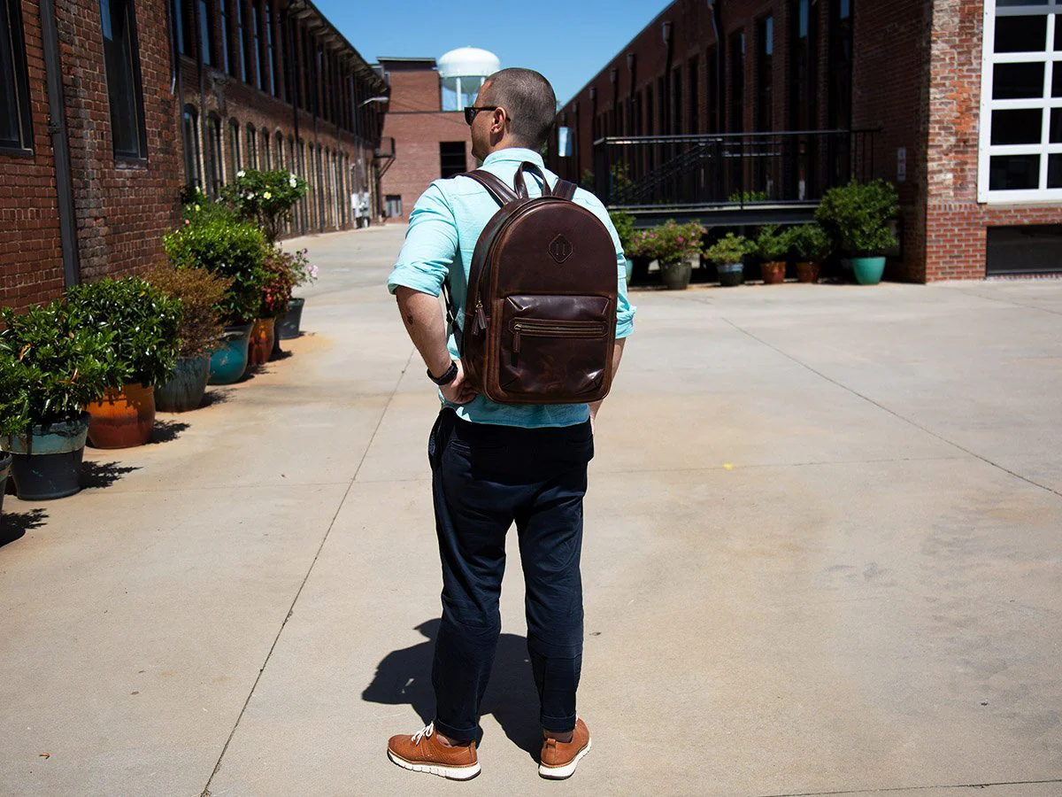 Milwaukee Leather Backpack City - Chestnut - Image 5