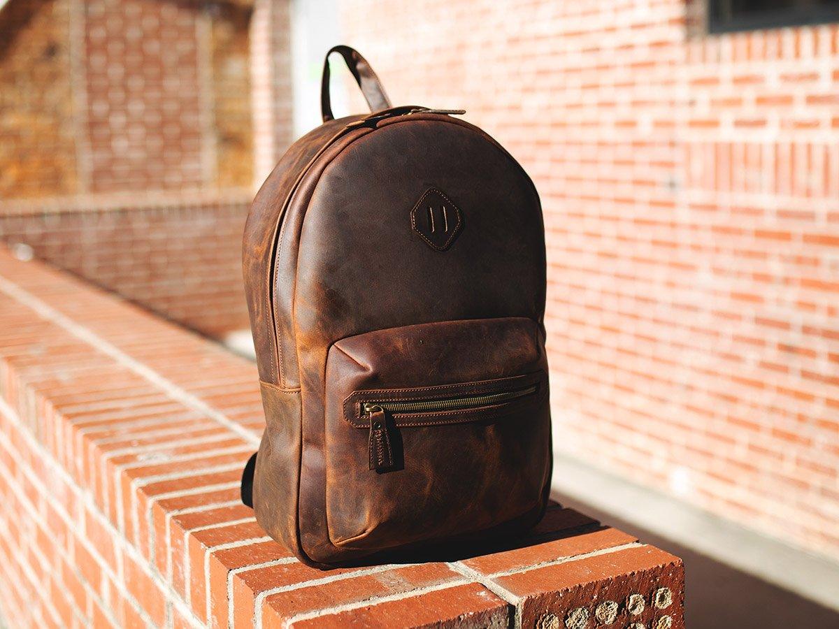 Milwaukee Leather Backpack City - Dark Chocolate - Image 2