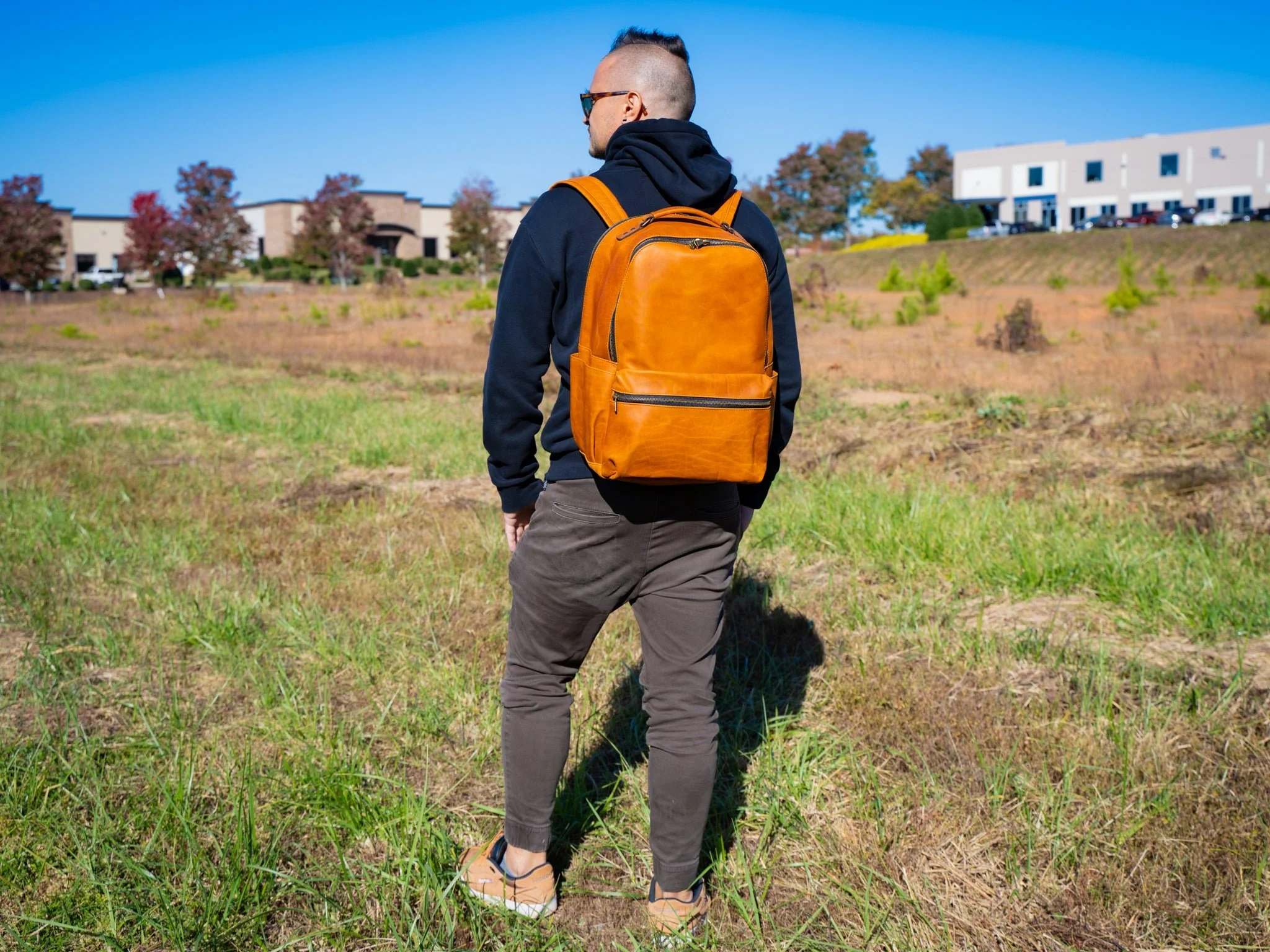 Milwaukee Leather Backpack Urban for Man - Natural - Image 2