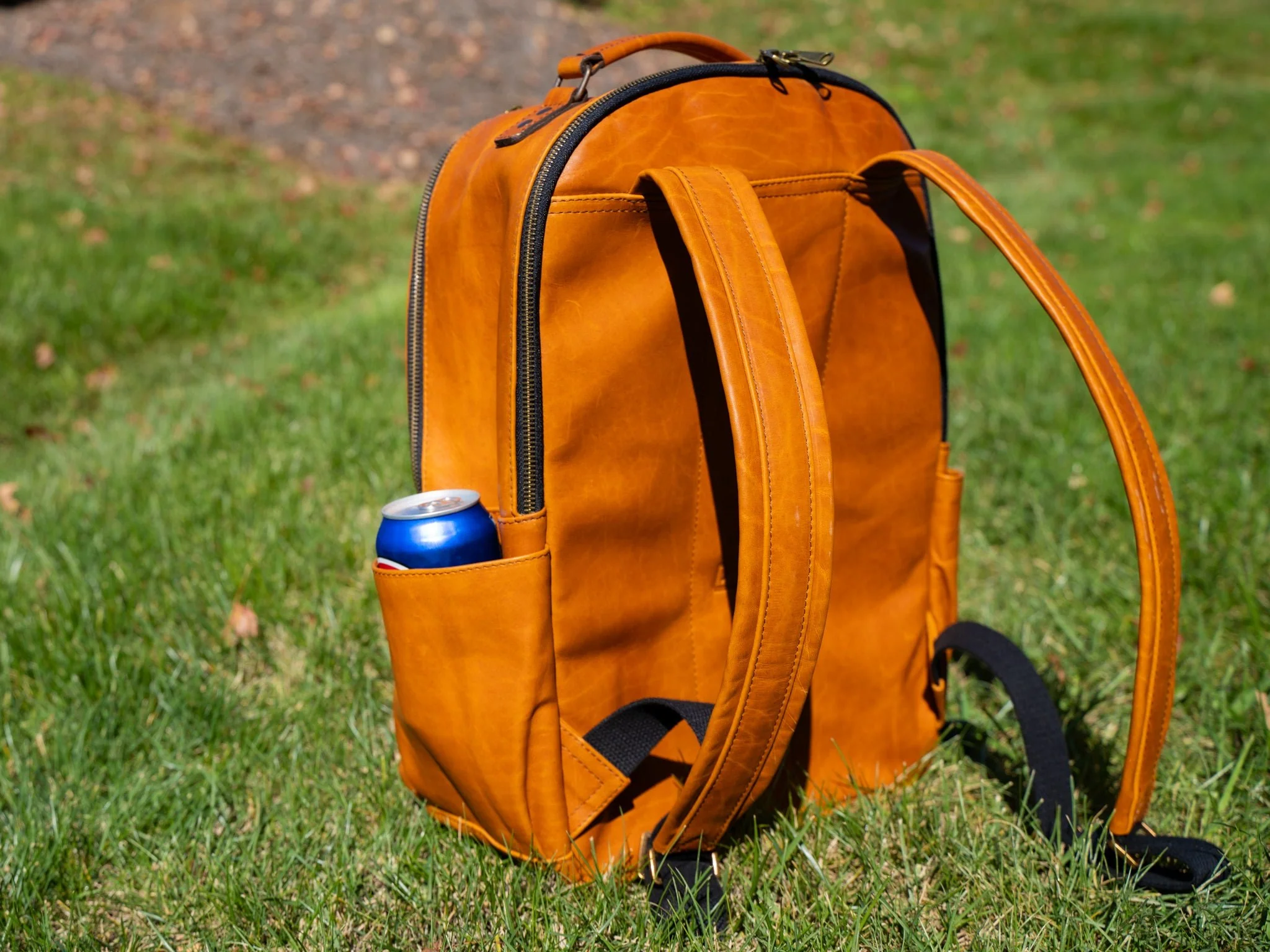 Milwaukee Leather Backpack Urban for Man - Natural - Image 7
