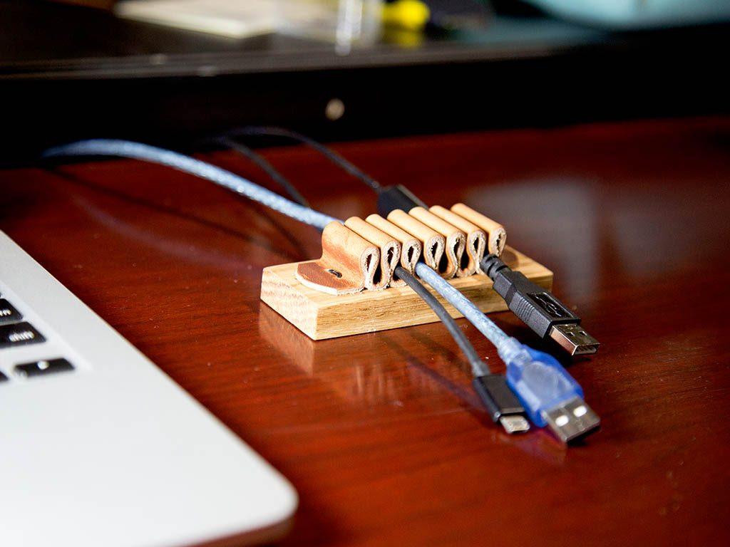 Milwaukee Leather Cable Organizer - Natural - Image 3