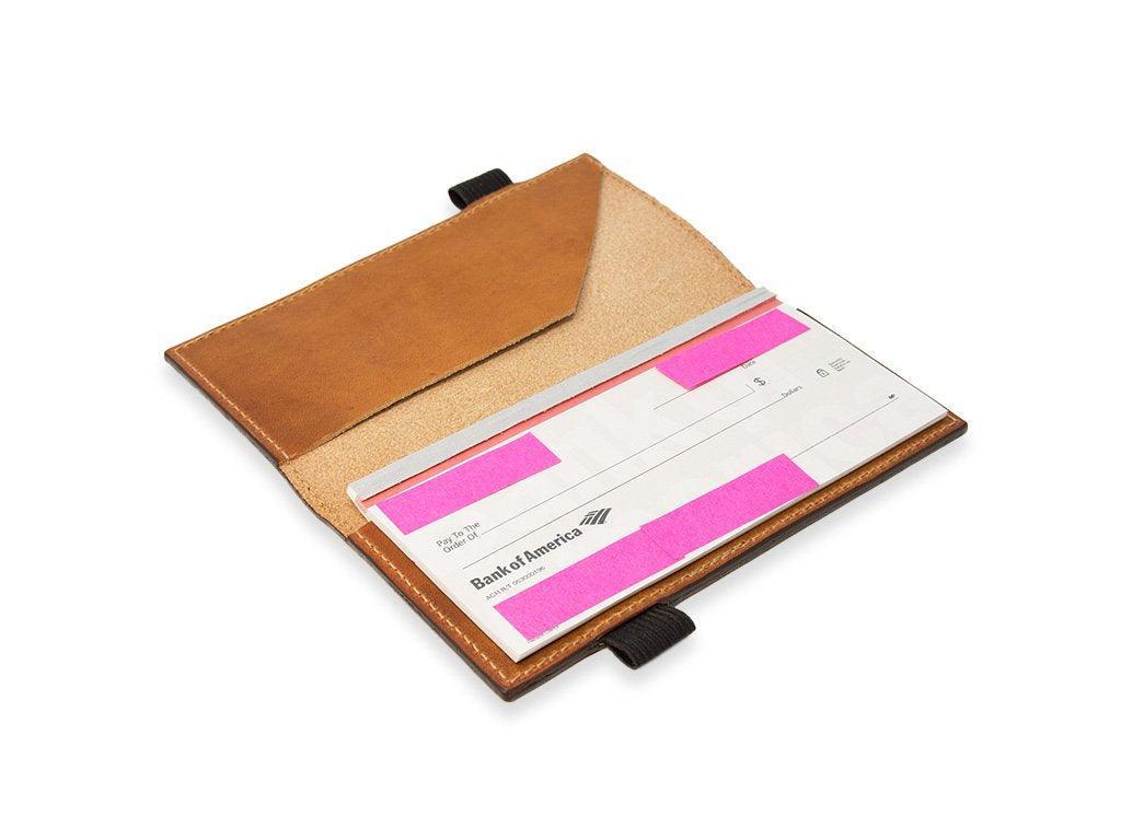 Milwaukee Leather Checkbook Cover - Natural - Image 2