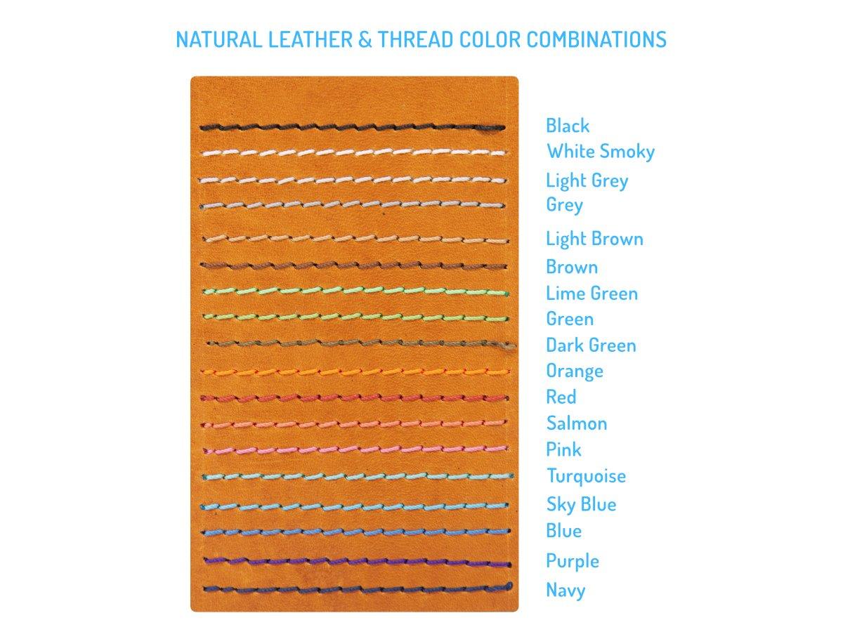 Milwaukee Leather Checkbook Cover - Natural - Image 4