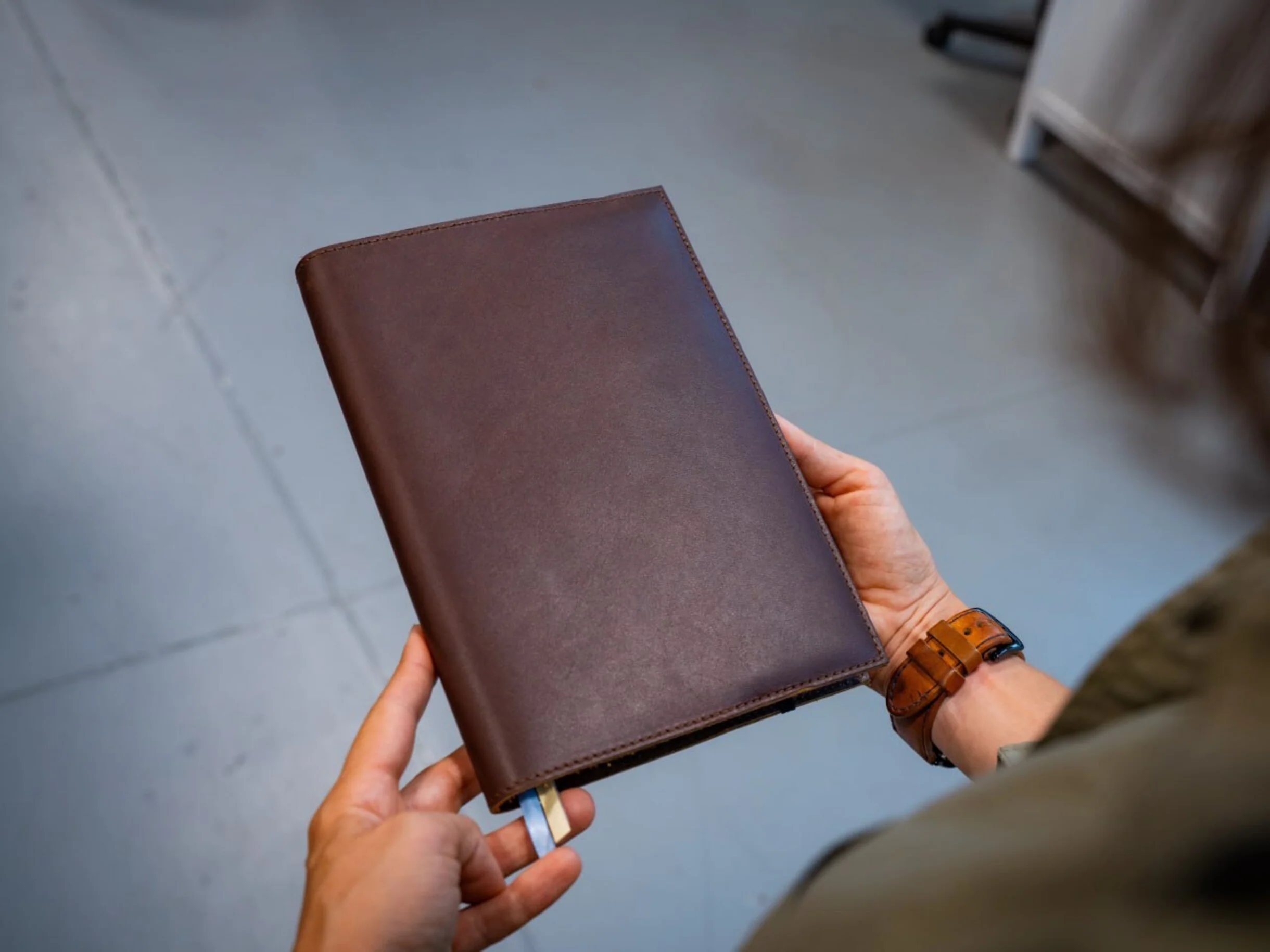 Milwaukee Leather Clever Fox Budget Planner - Chestnut - Image 8