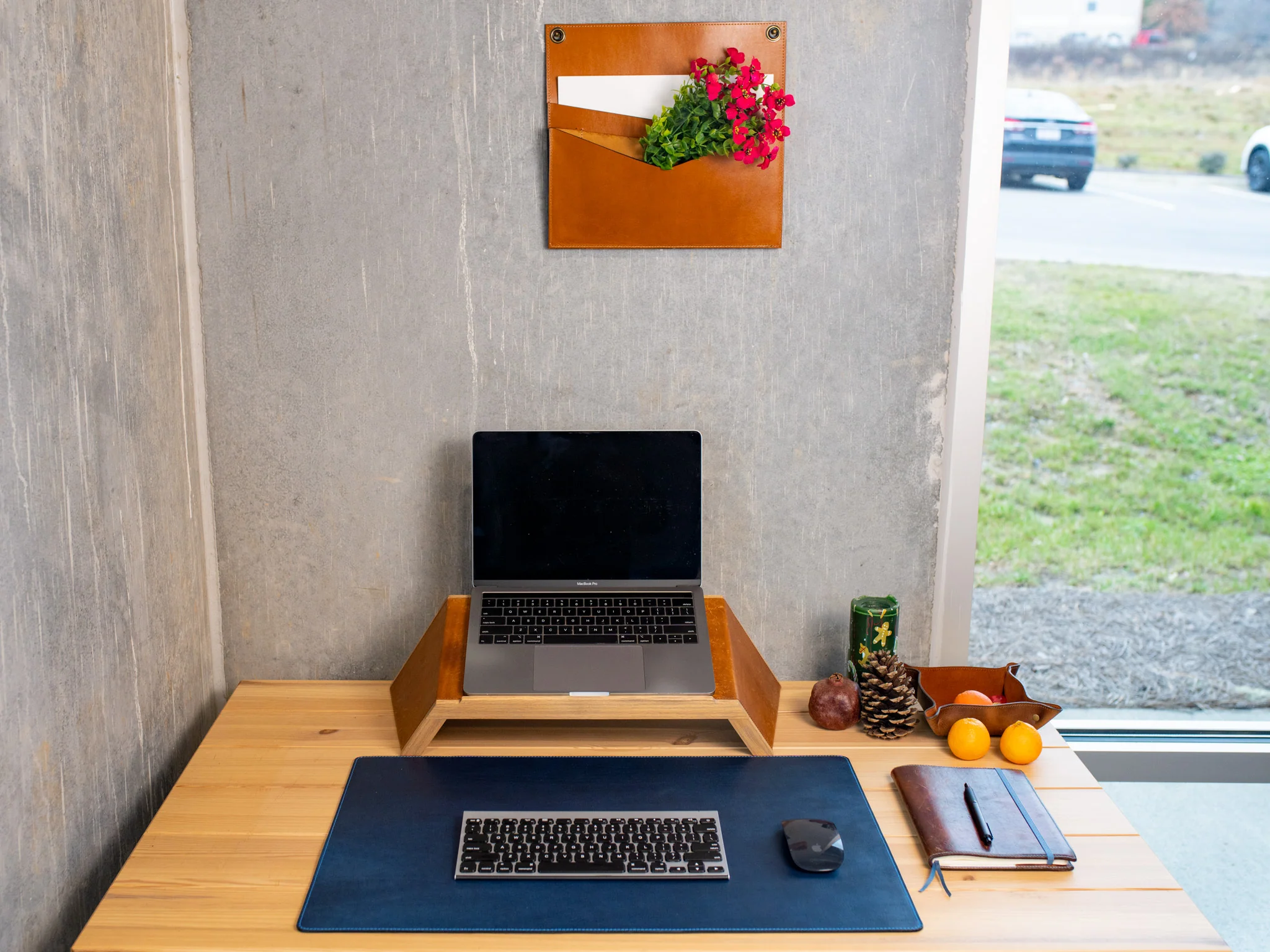 Milwaukee Leather Desk Pad - Blue - Image 3