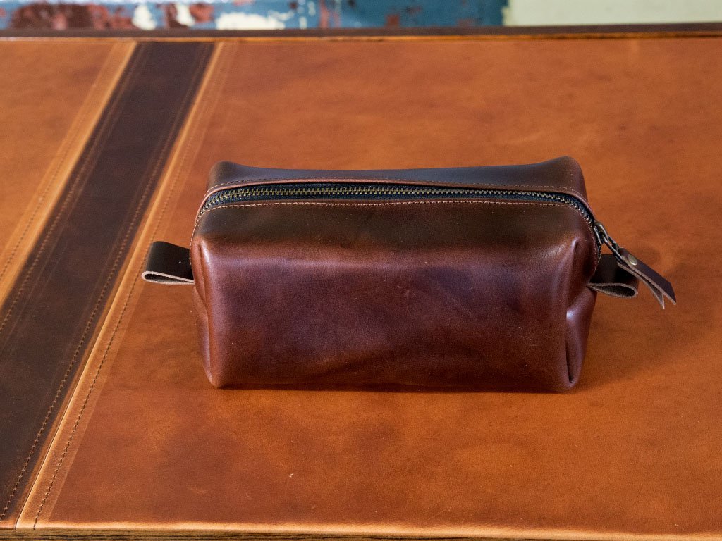 Milwaukee Leather Dopp Kit - Brown - Image 3