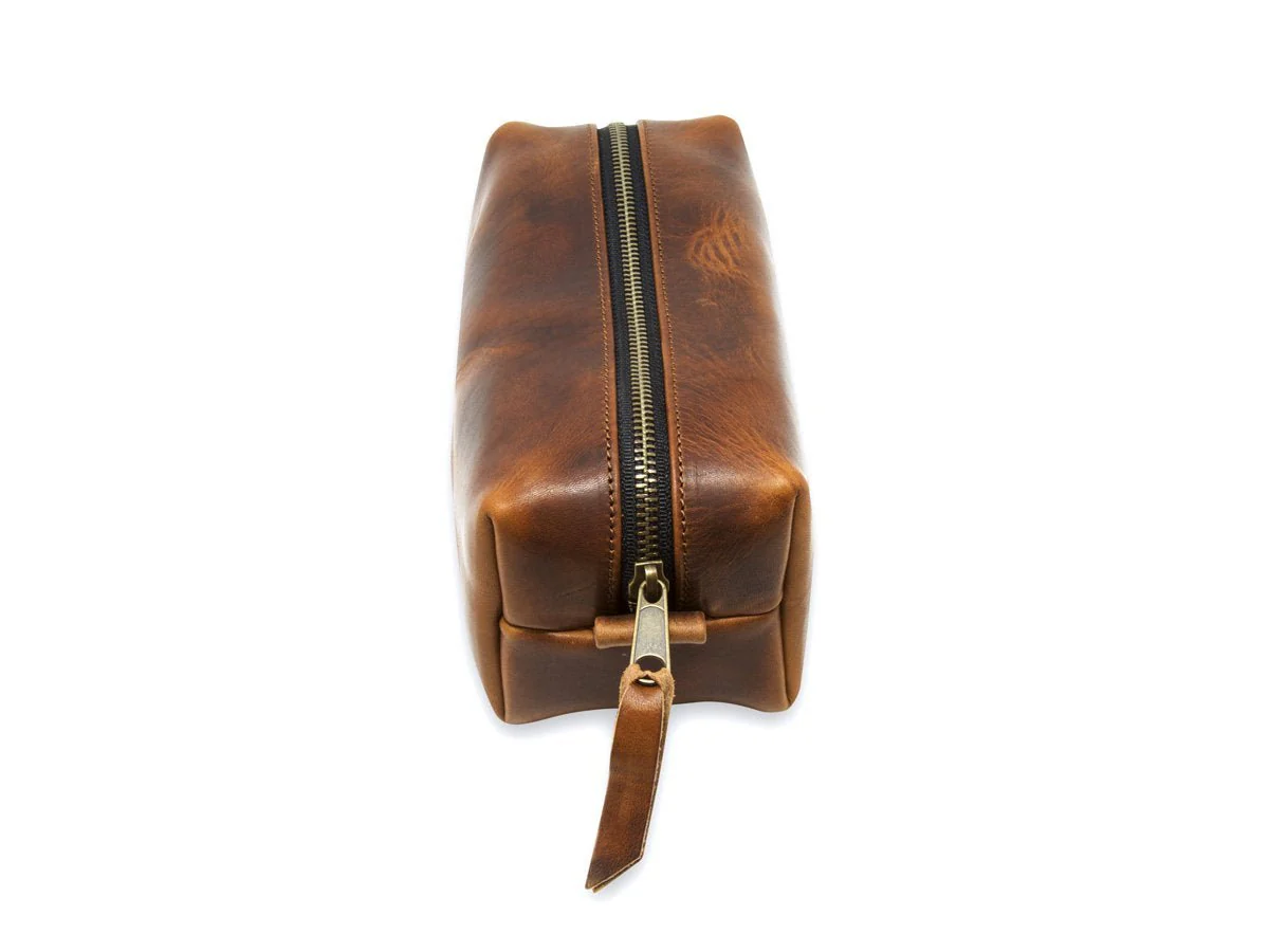 Milwaukee Leather Dopp Kit - Chestnut - Image 4
