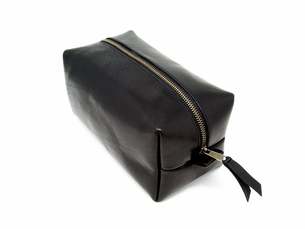 Milwaukee Leather Dopp Kit with Handle - Black - Image 3