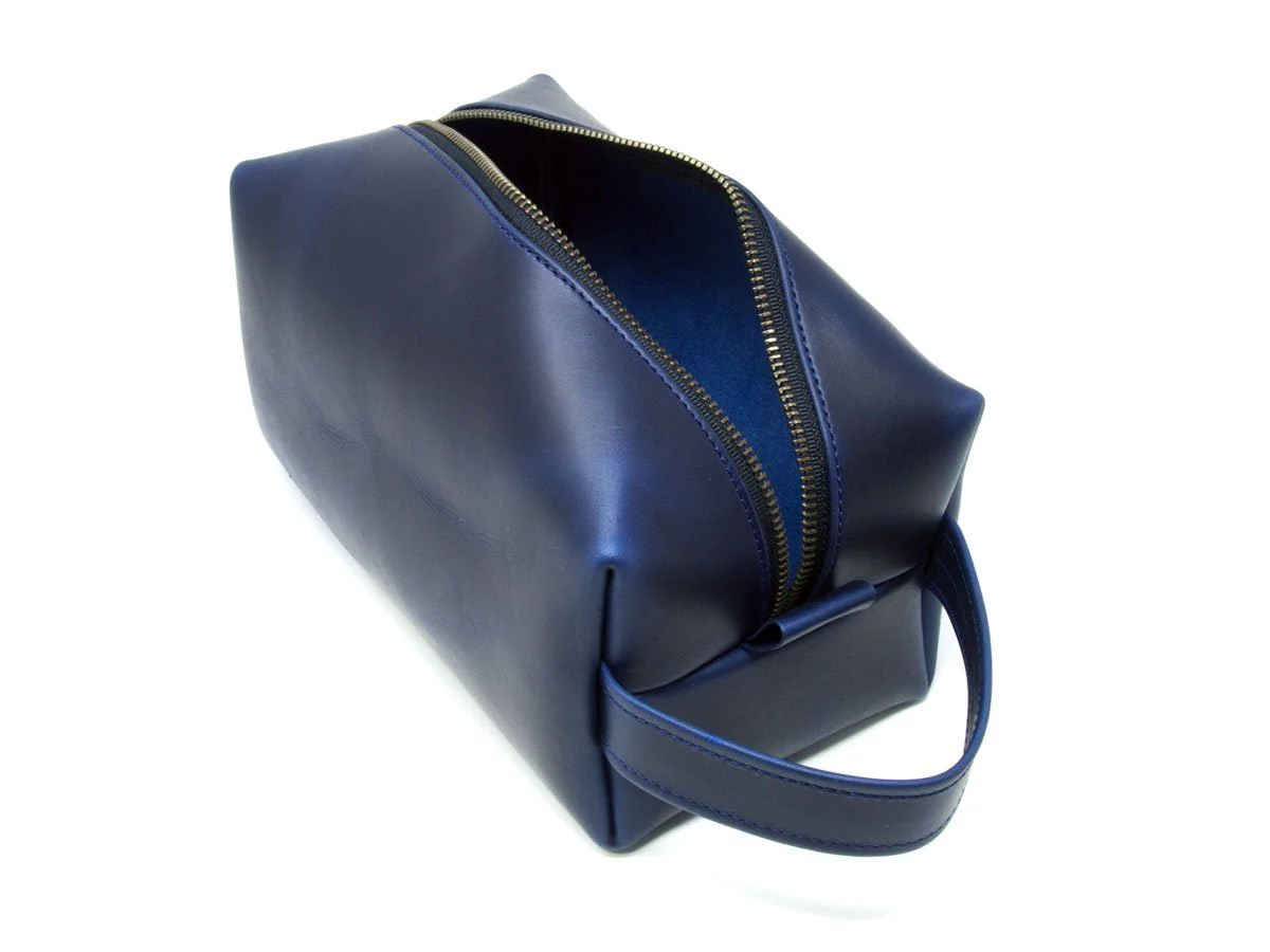Milwaukee Leather Dopp Kit with Handle - Blue - Image 2