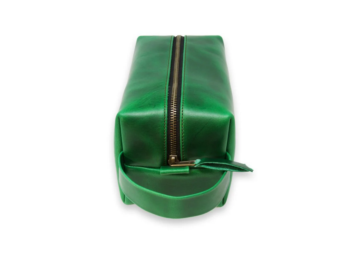 Milwaukee Leather Dopp Kit with Handle - Green - Image 2