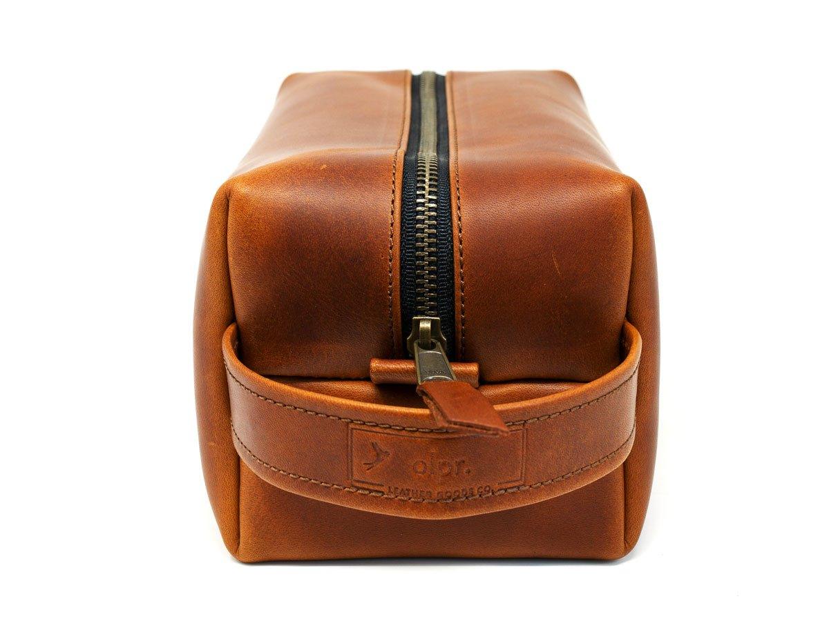Milwaukee Leather Dopp Kit with Handle - Tan - Image 2