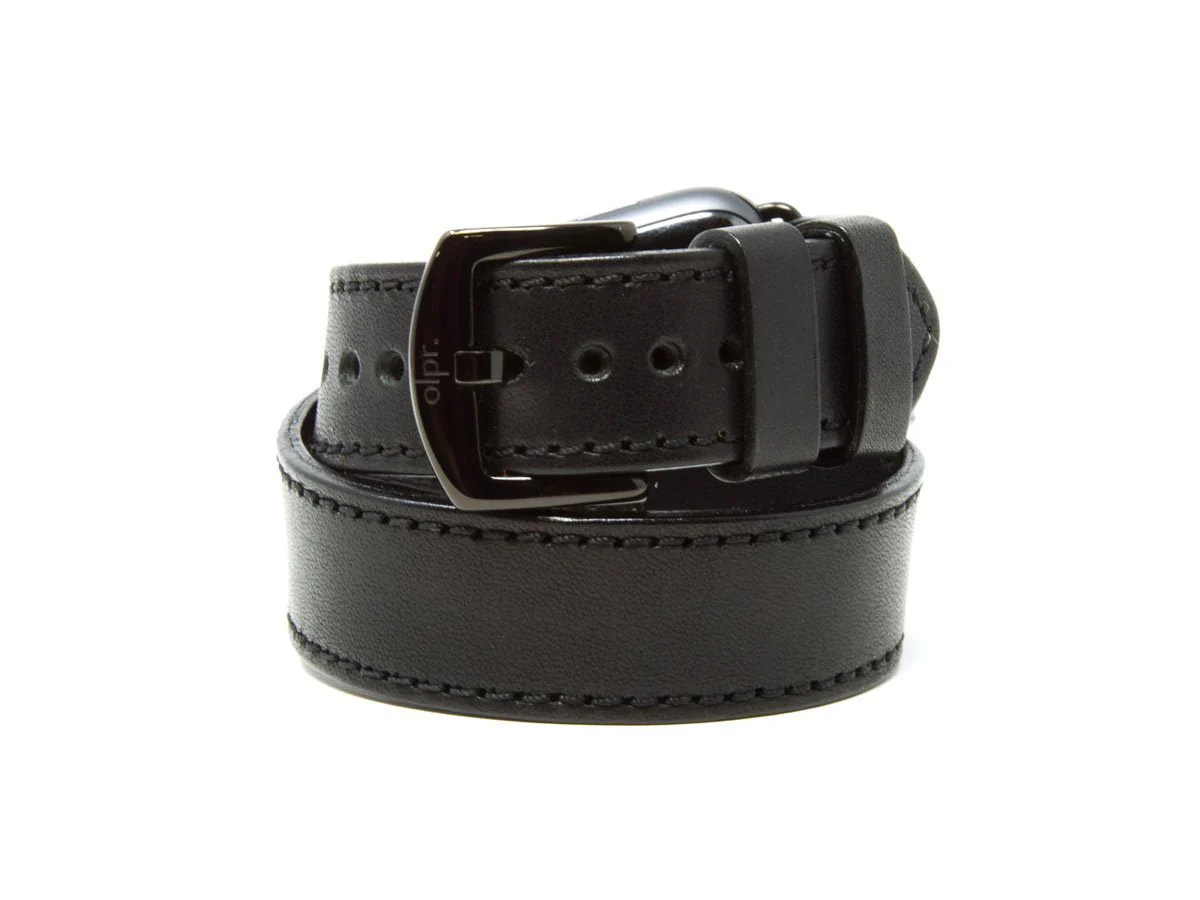 Milwaukee Leather Double Wrap Apple Watch Band - Black - Image 3