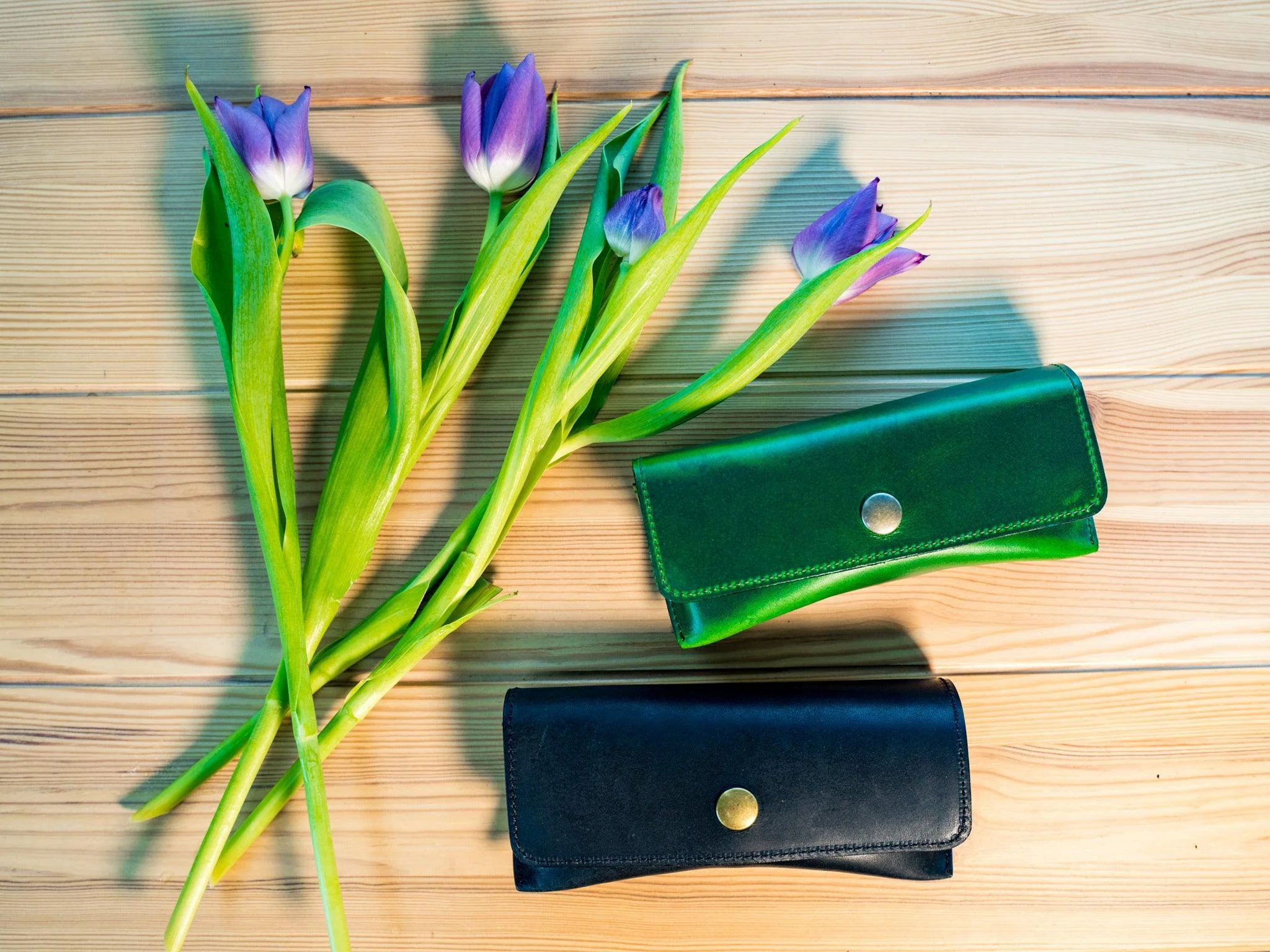 Milwaukee Leather Glasses Case - Green - Image 2