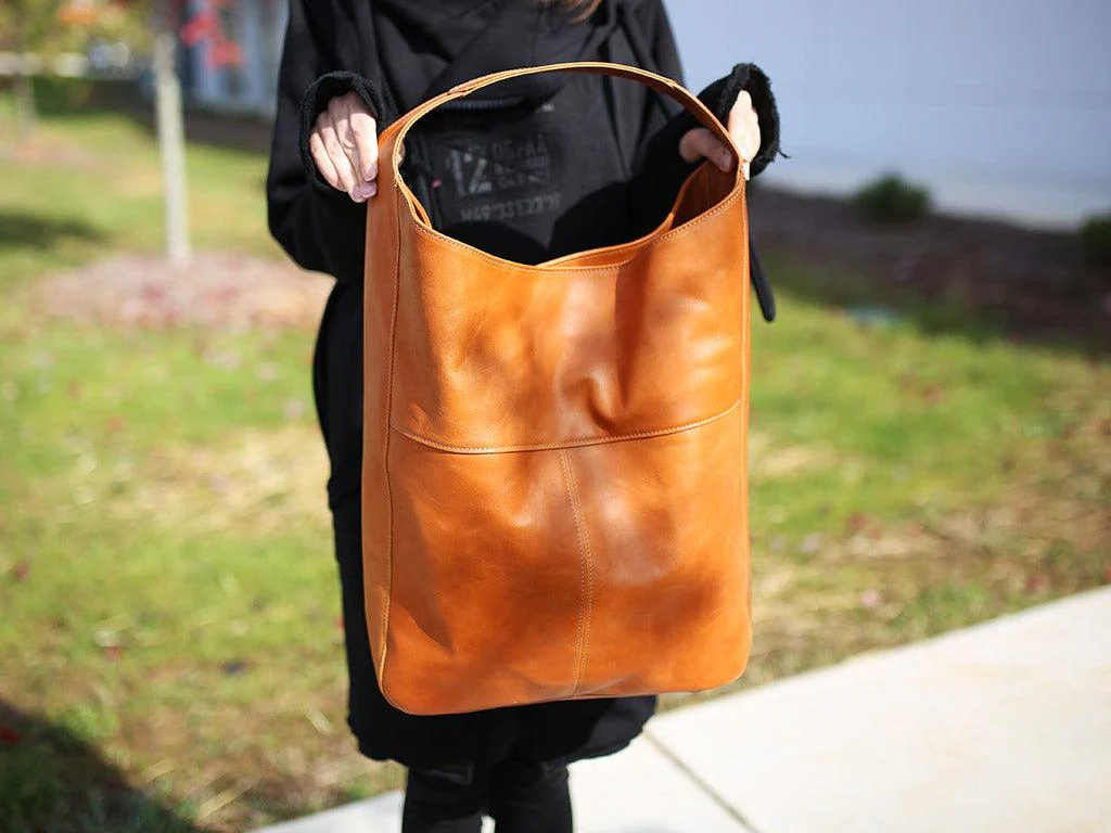 Milwaukee Leather Hobo Bag - Natural - Image 3