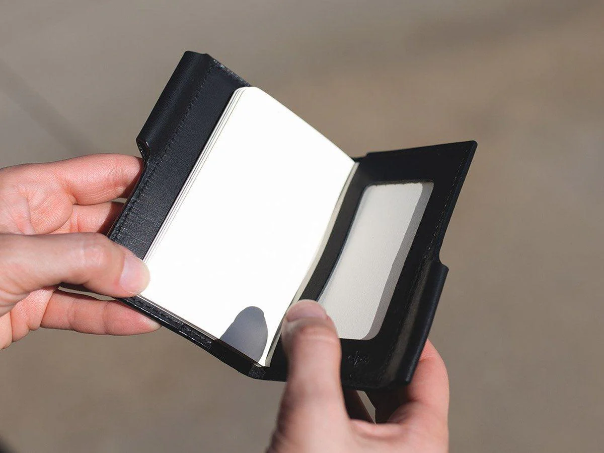 Milwaukee Leather Journal Wallet with Pen XS - Black - Image 3