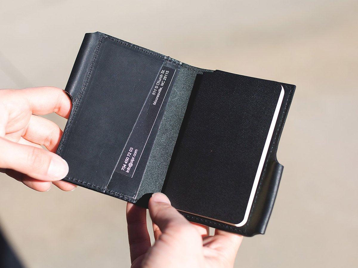 Milwaukee Leather Journal Wallet with Pen XS - Black - Image 4