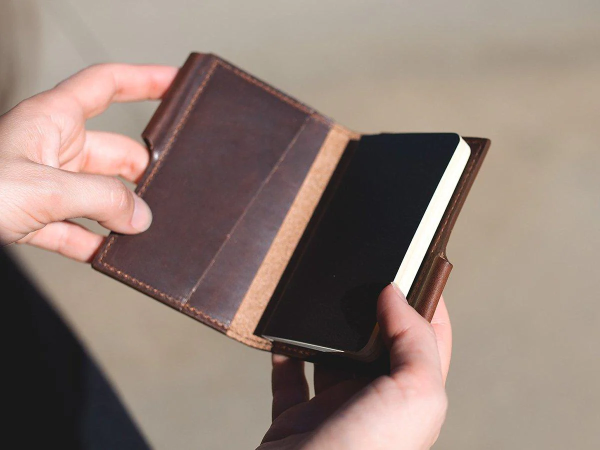 Milwaukee Leather Journal Wallet with Pen XS - Chestnut - Image 3