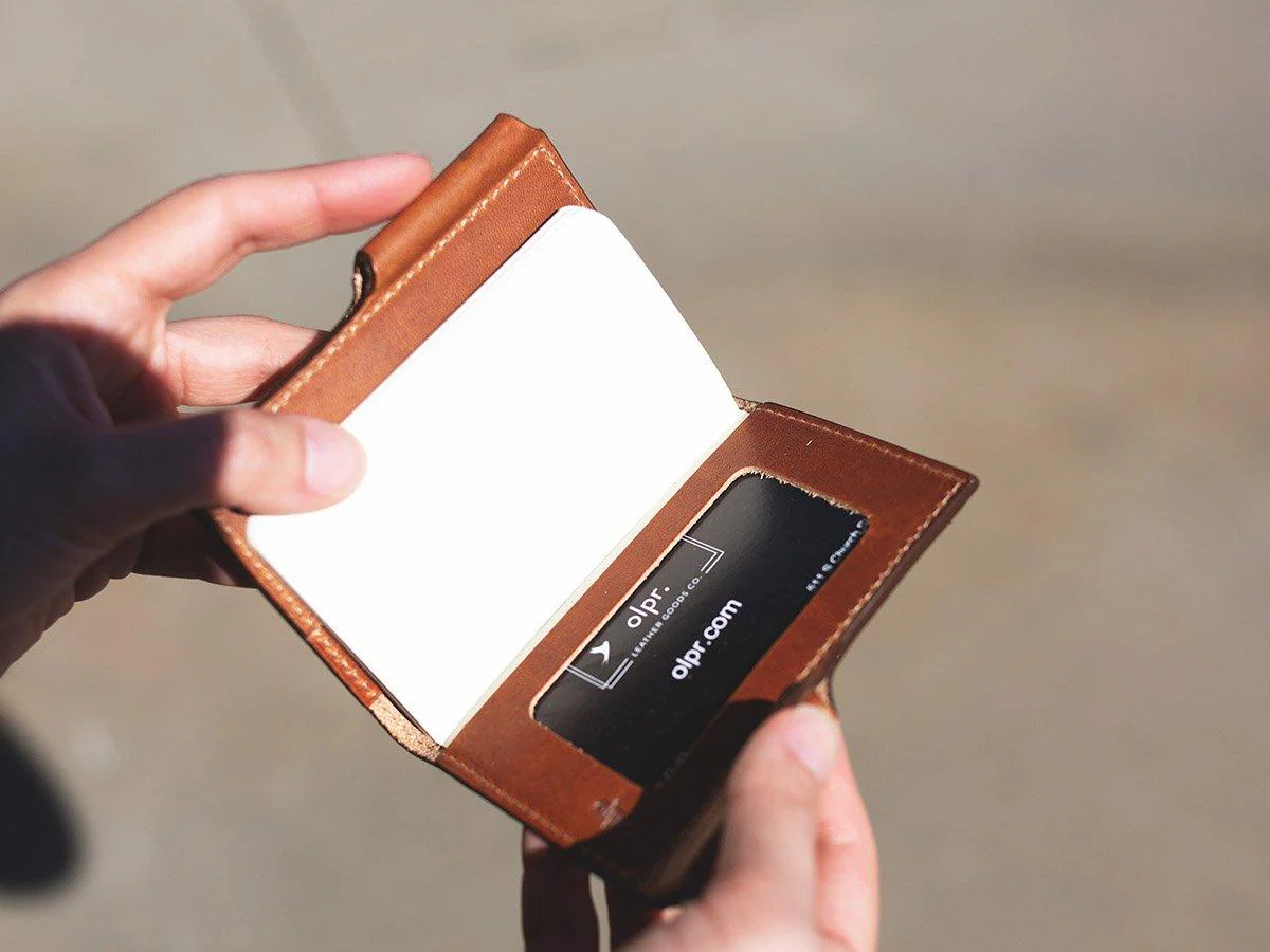 Milwaukee Leather Journal Wallet with Pen XS - Natural - Image 3