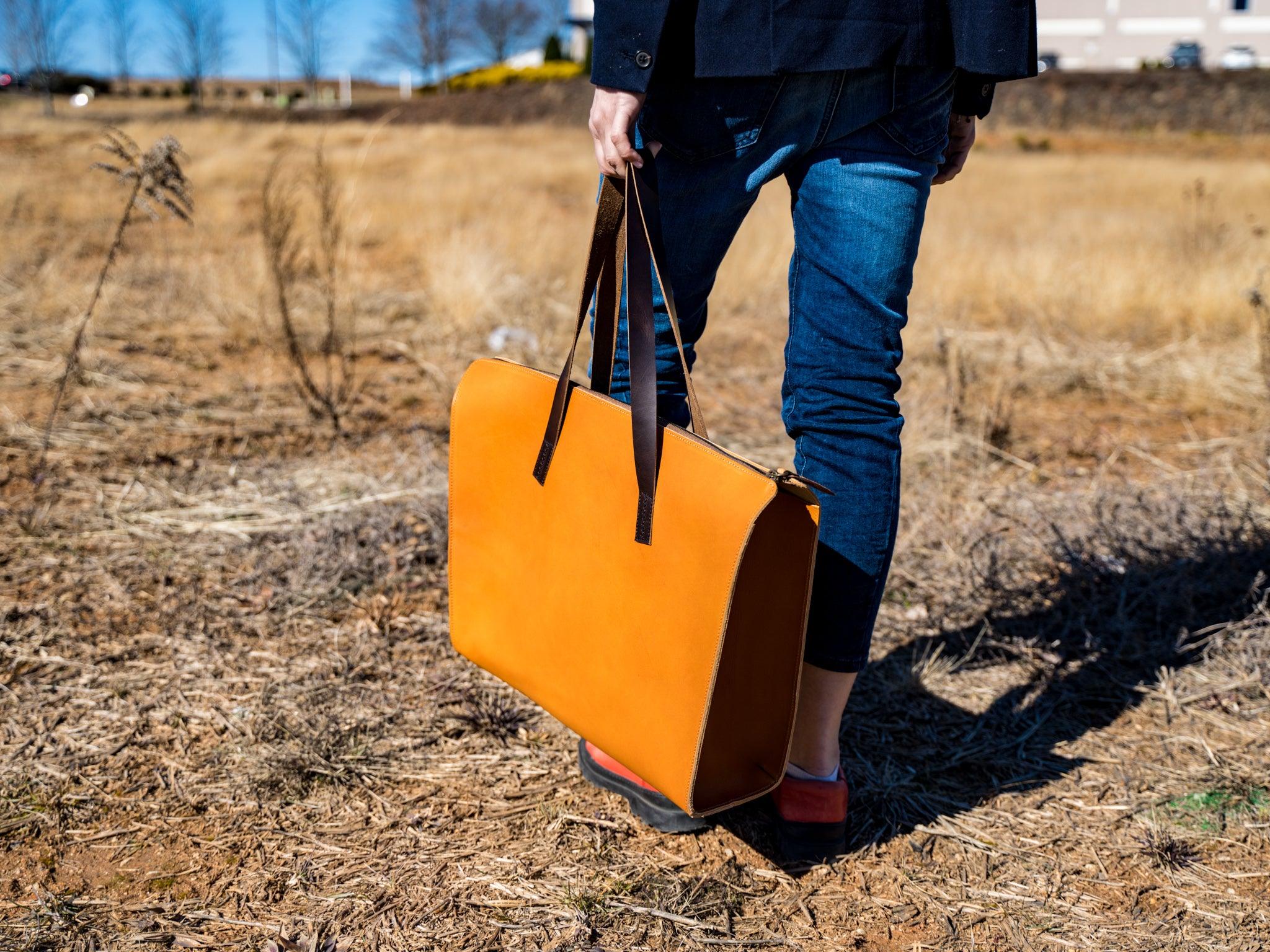 Milwaukee Leather Julia Tote Bag - Natural - Image 3