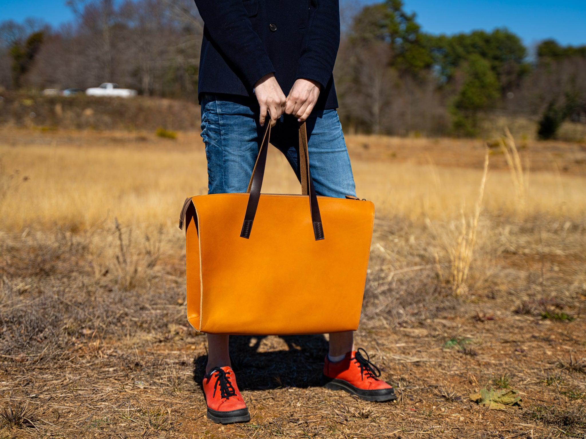 Milwaukee Leather Julia Tote Bag - Natural - Image 4