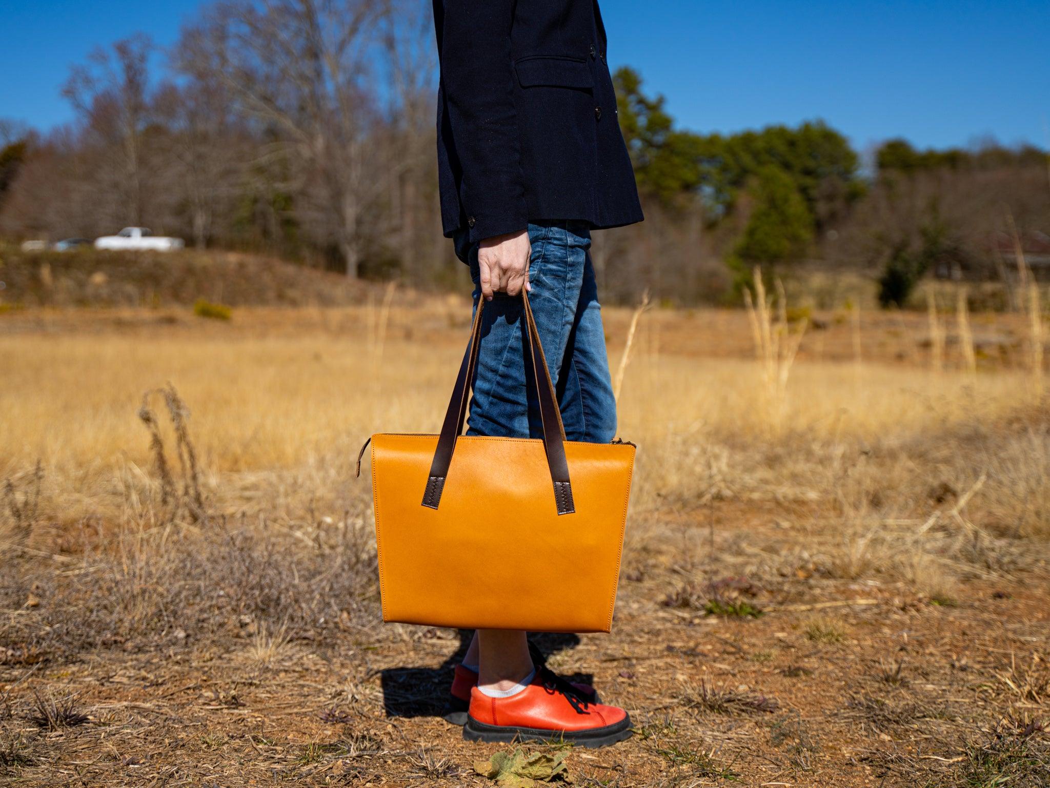 Milwaukee Leather Julia Tote Bag - Natural - Image 7