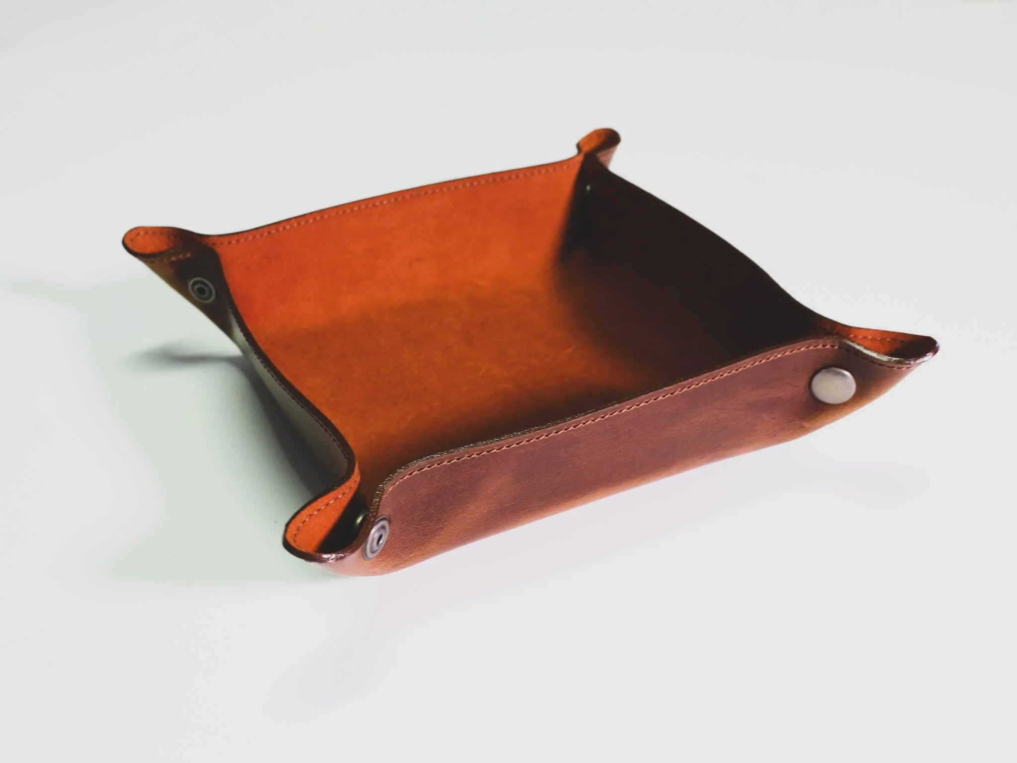 Milwaukee Leather Key Tray - Chestnut - Image 2