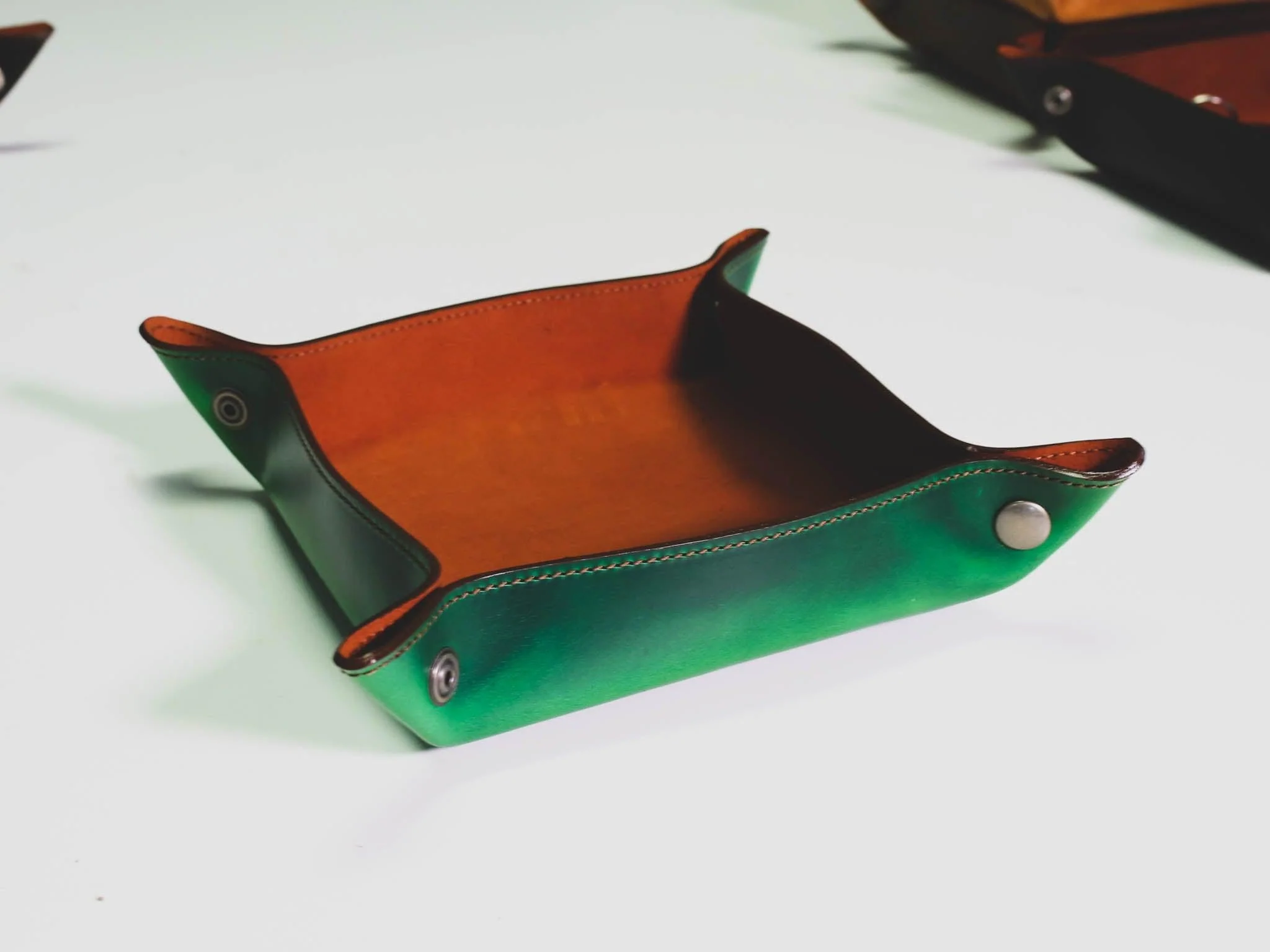 Milwaukee Leather Key Tray - Green - Image 2