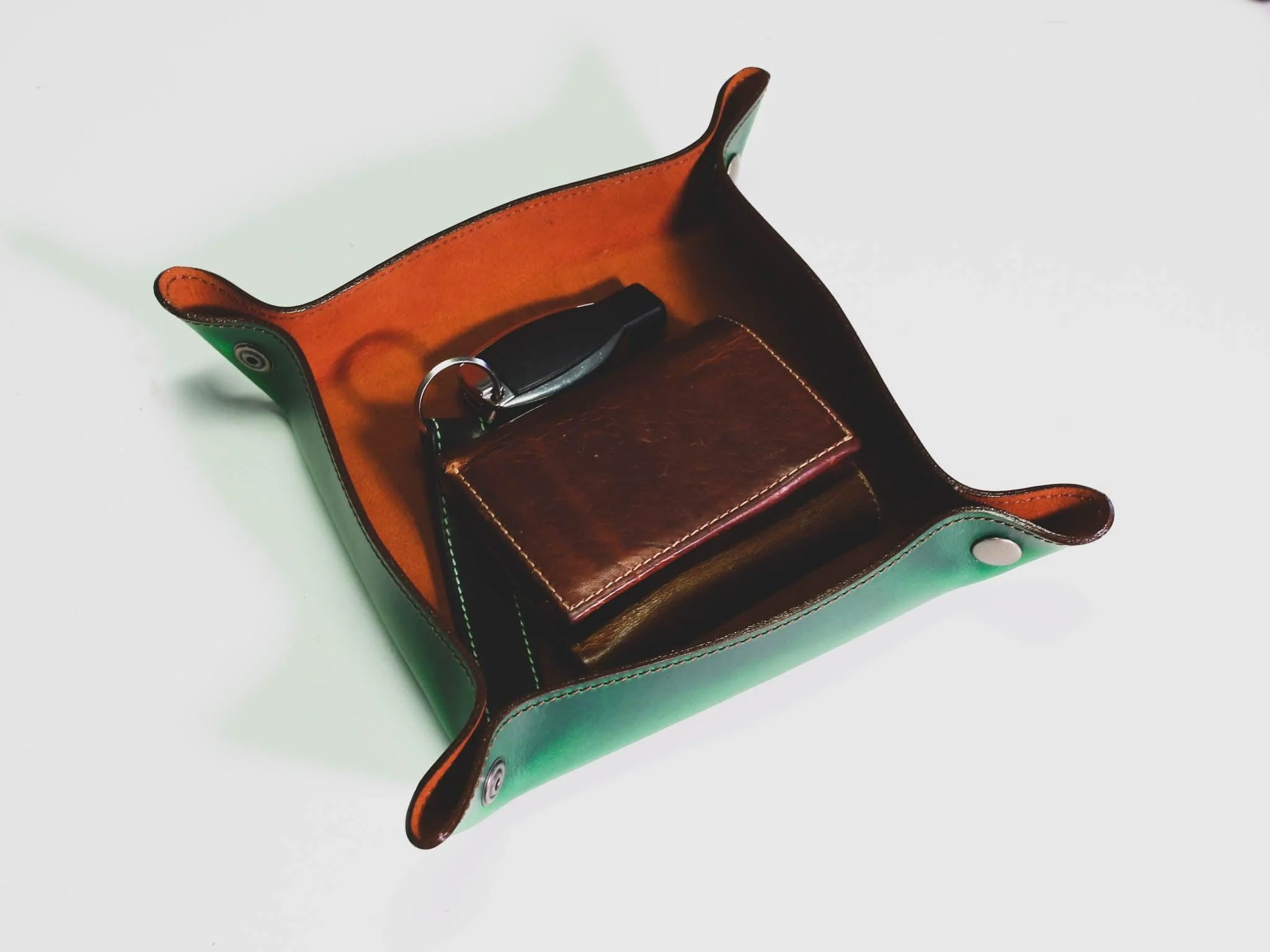 Milwaukee Leather Key Tray - Green - Image 4