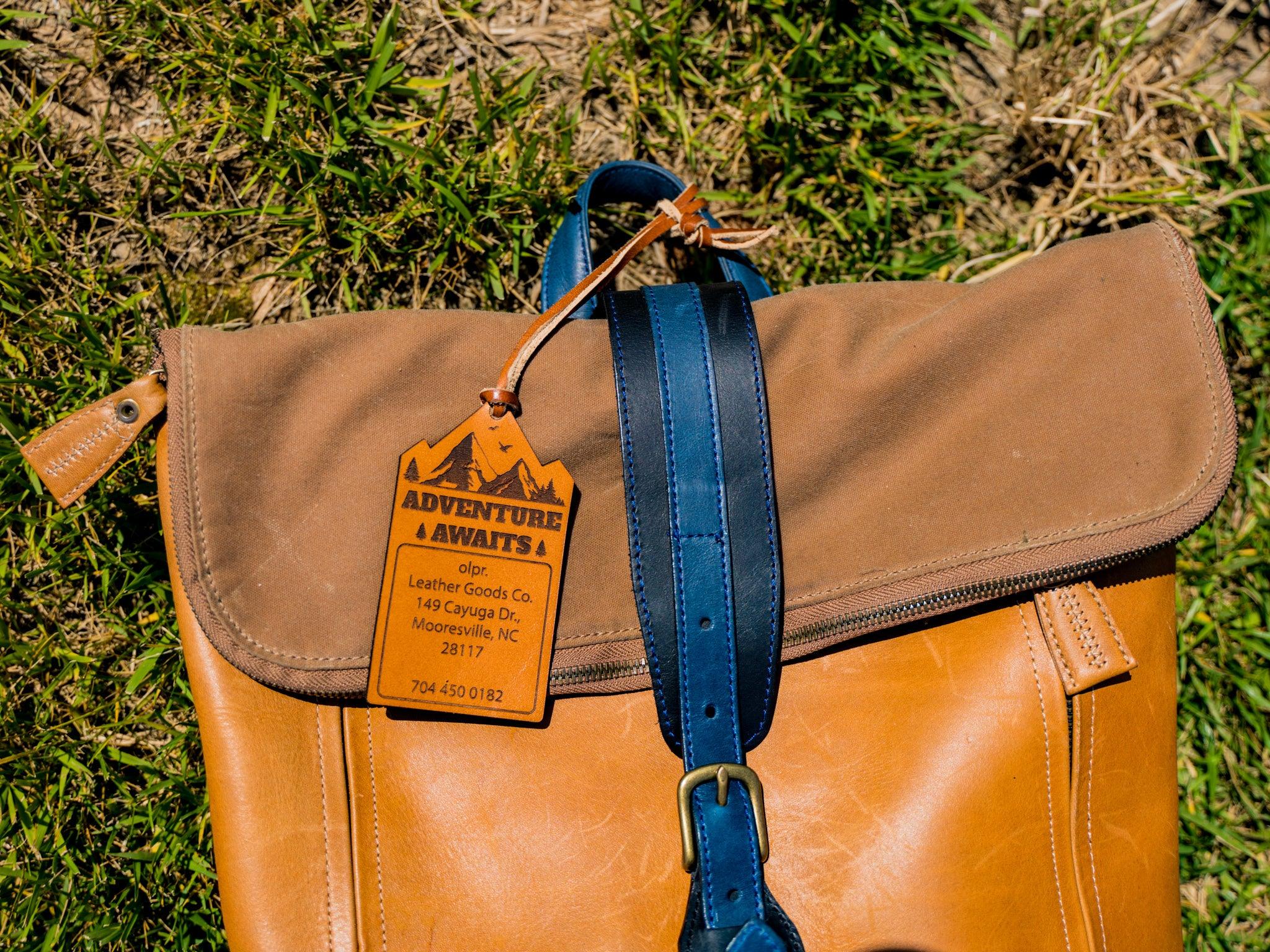 Milwaukee Leather Luggage Tag Adventure - Natural - Image 2