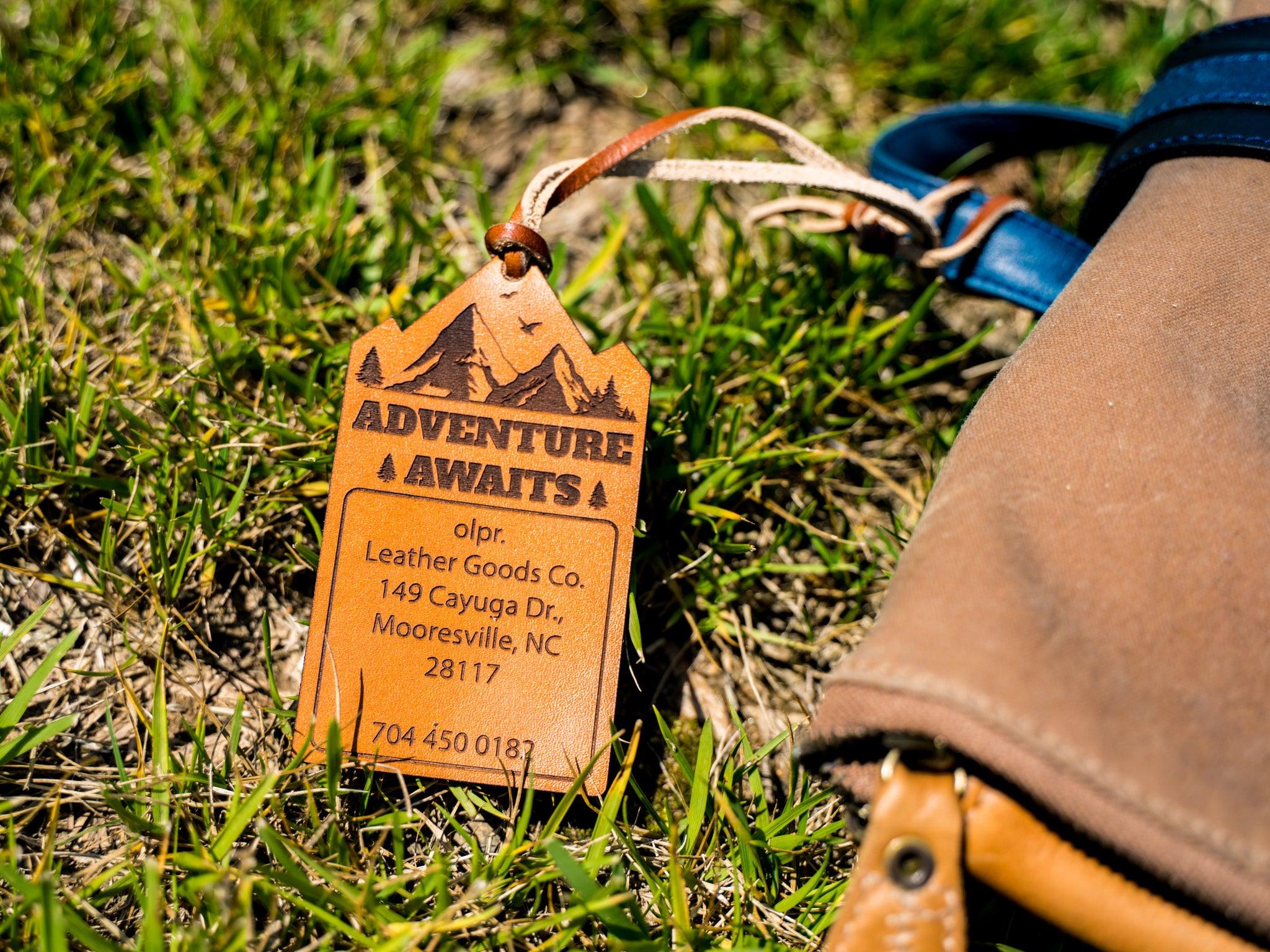 Milwaukee Leather Luggage Tag Adventure - Natural - Image 3